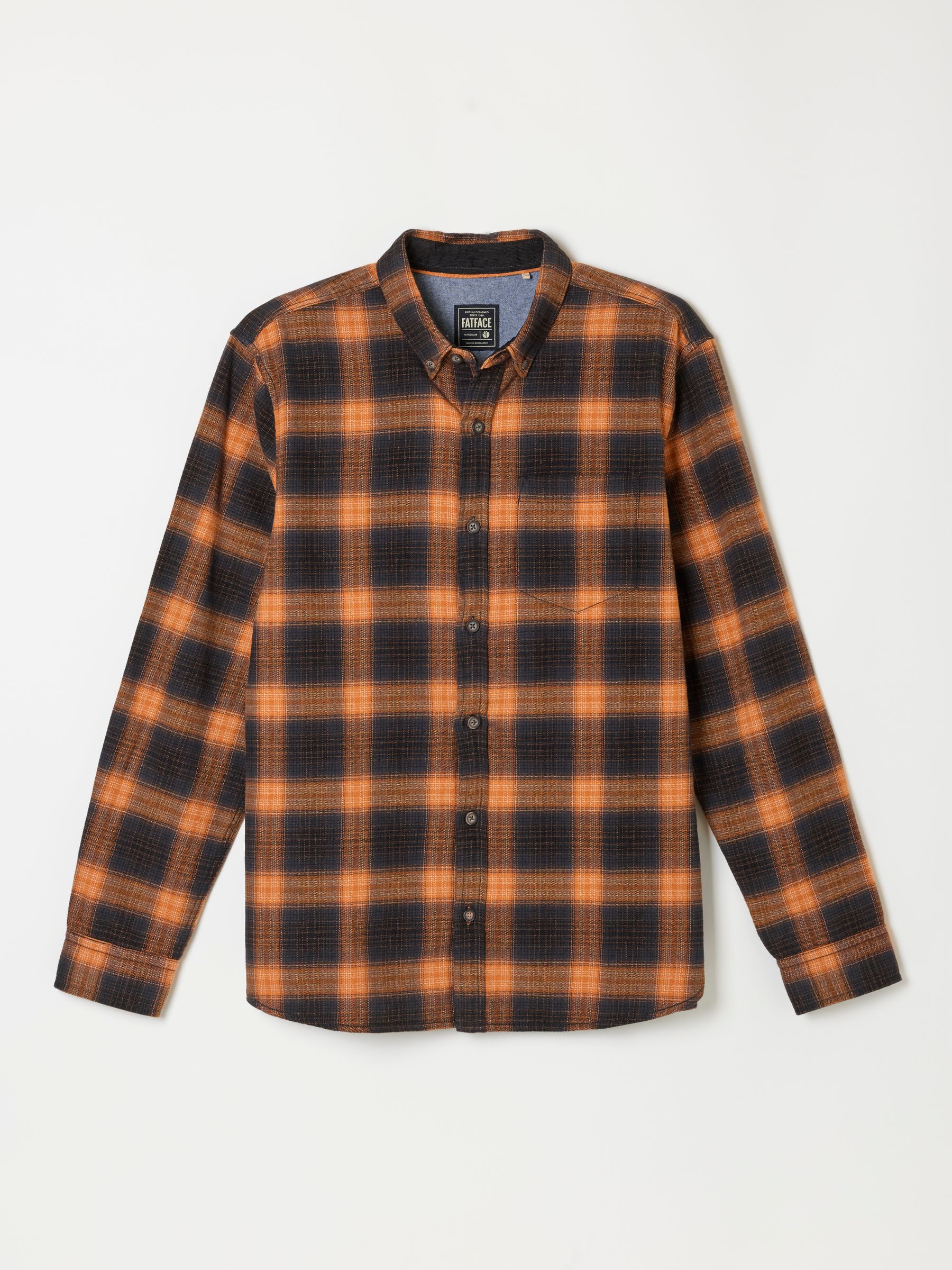 Orange Long Sleeve York Check Shirt - Image 6 of 6