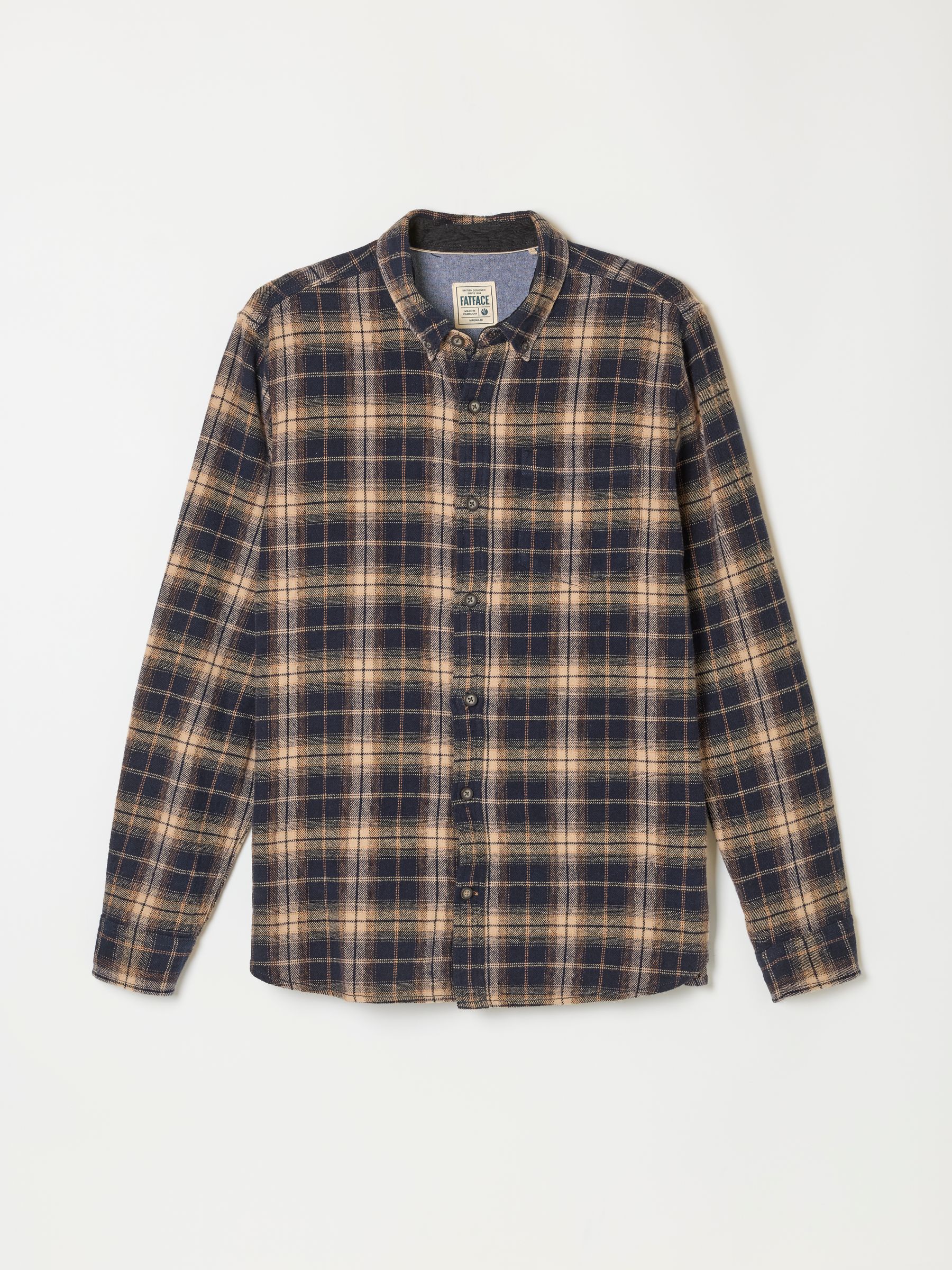 Lauder Dark Brown Long Sleeve Check Shirt - Image 6 of 6