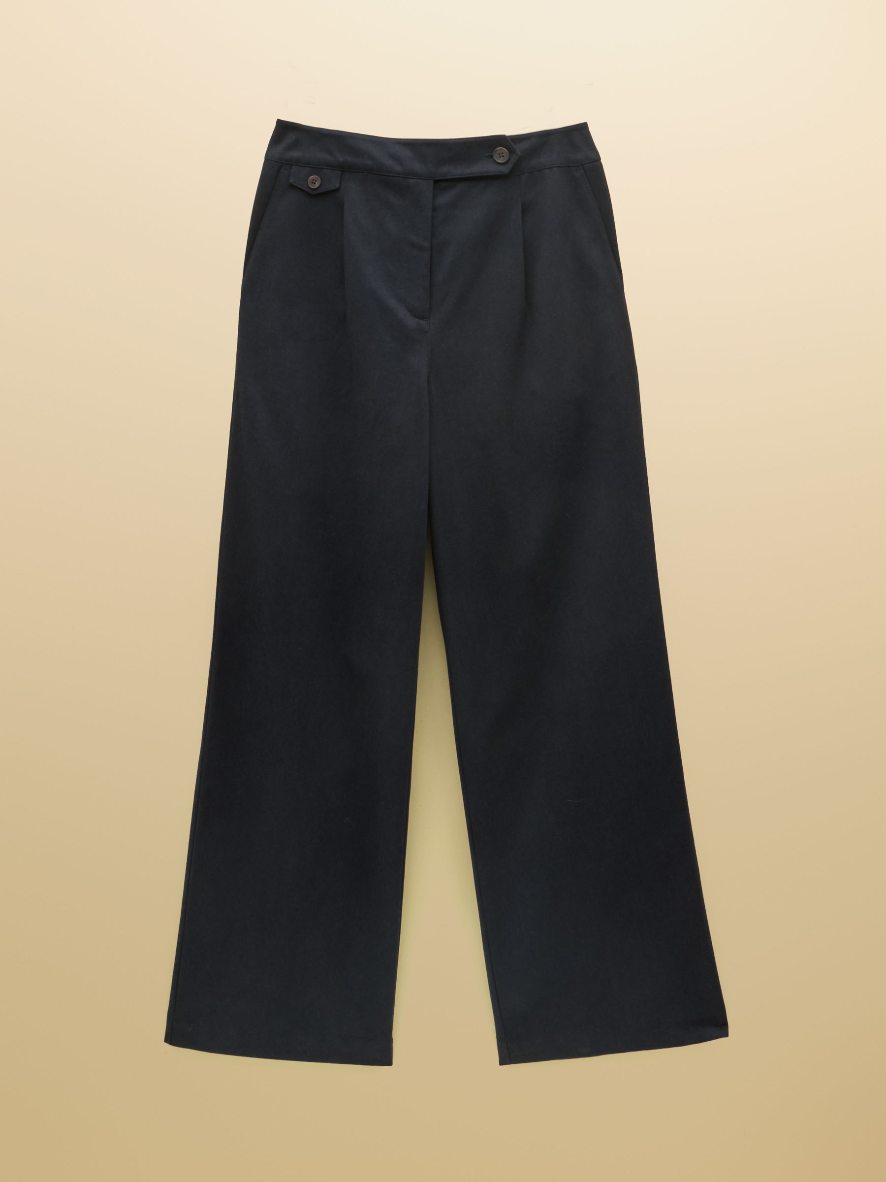 Navy High Rise Wide Leg Smart Trousers - Image 7 of 7 Navy High Rise Wide Leg Smart Trousers - Image 7 of 7