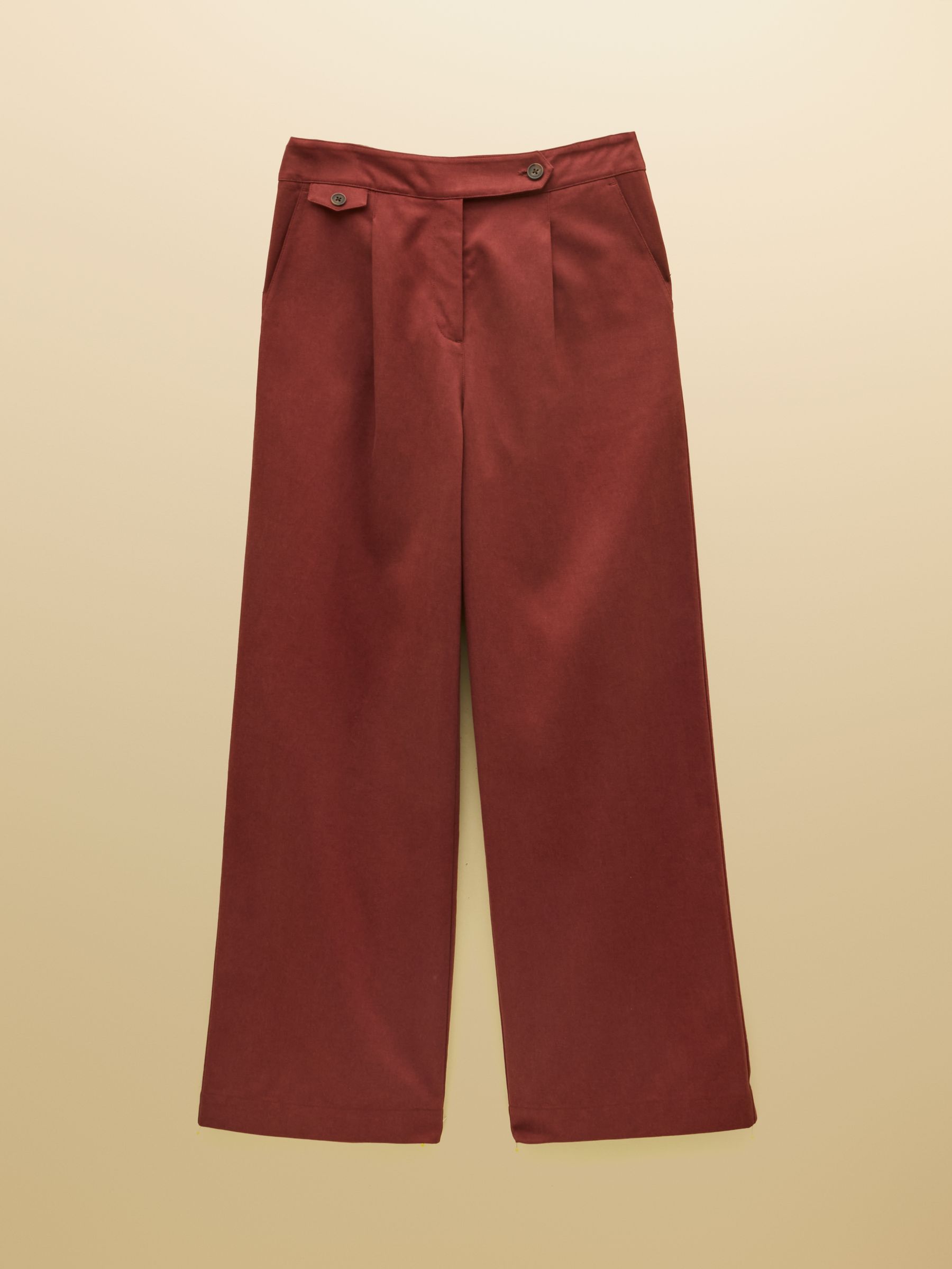 Rust High Rise Wide Leg Smart Trousers - Image 7 of 7 Rust High Rise Wide Leg Smart Trousers - Image 7 of 7