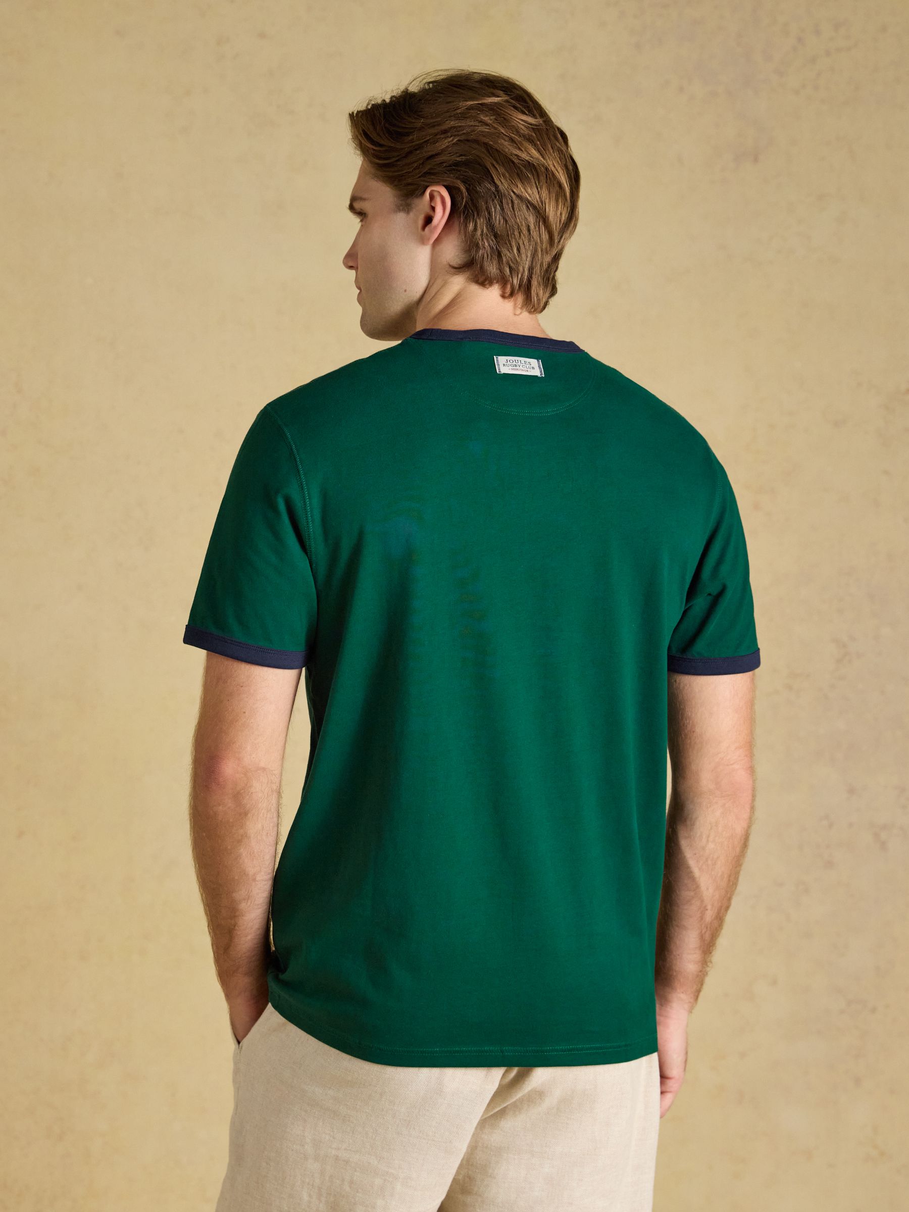 Rugby Club Green Crew Neck Cotton T-Shirt - Image 2 of 6