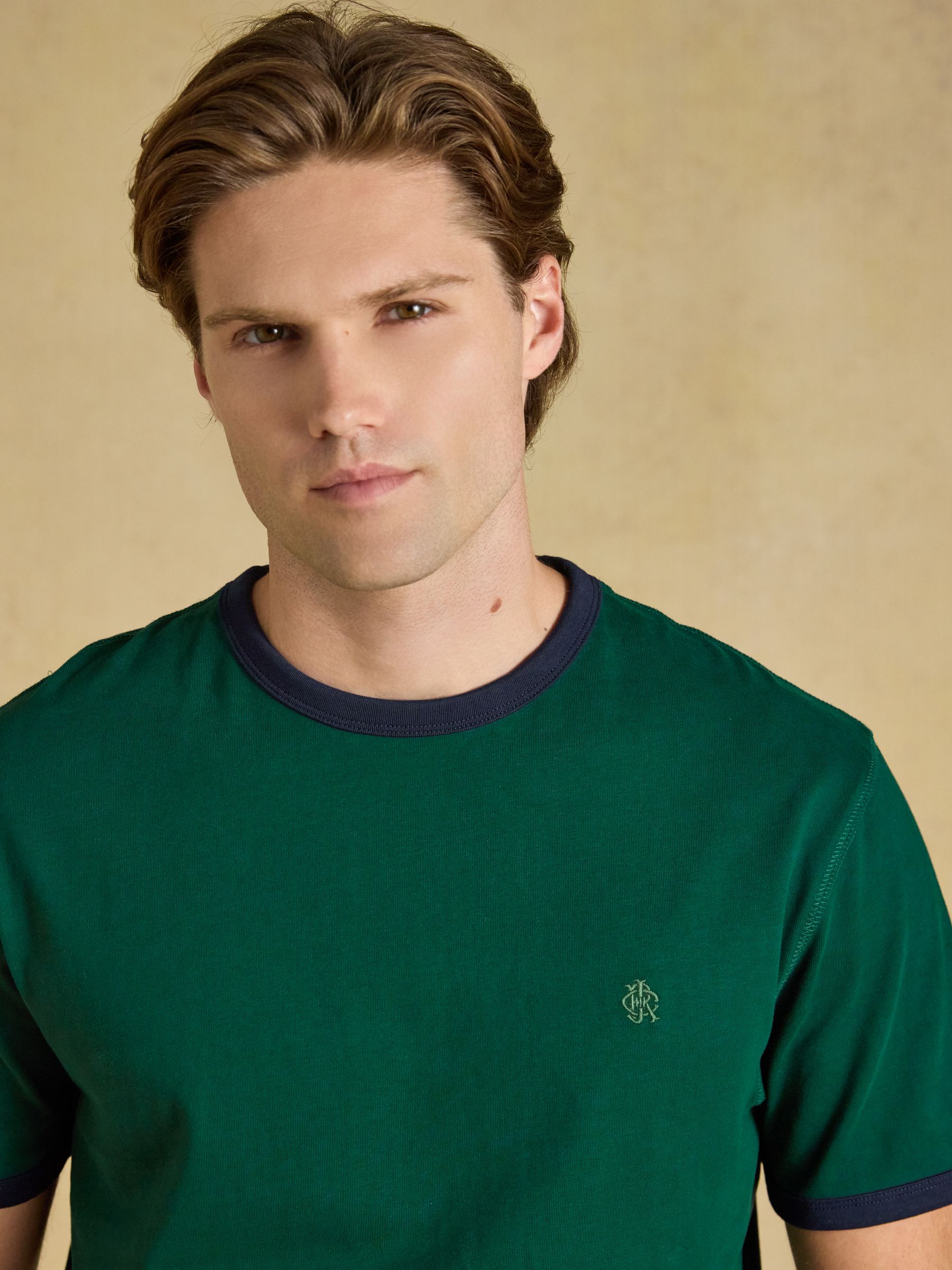 Rugby Club Green Crew Neck Cotton T-Shirt - Image 4 of 6