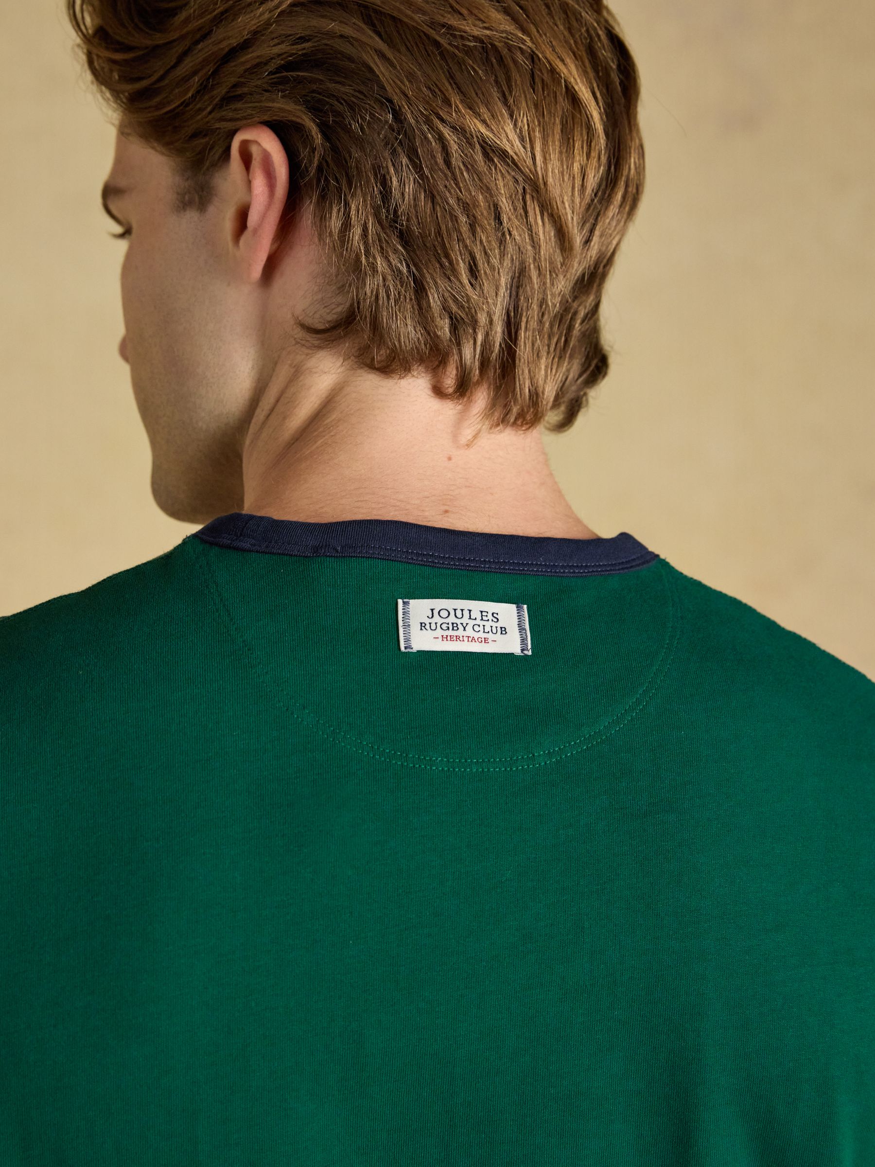 Rugby Club Green Crew Neck Cotton T-Shirt - Image 5 of 6