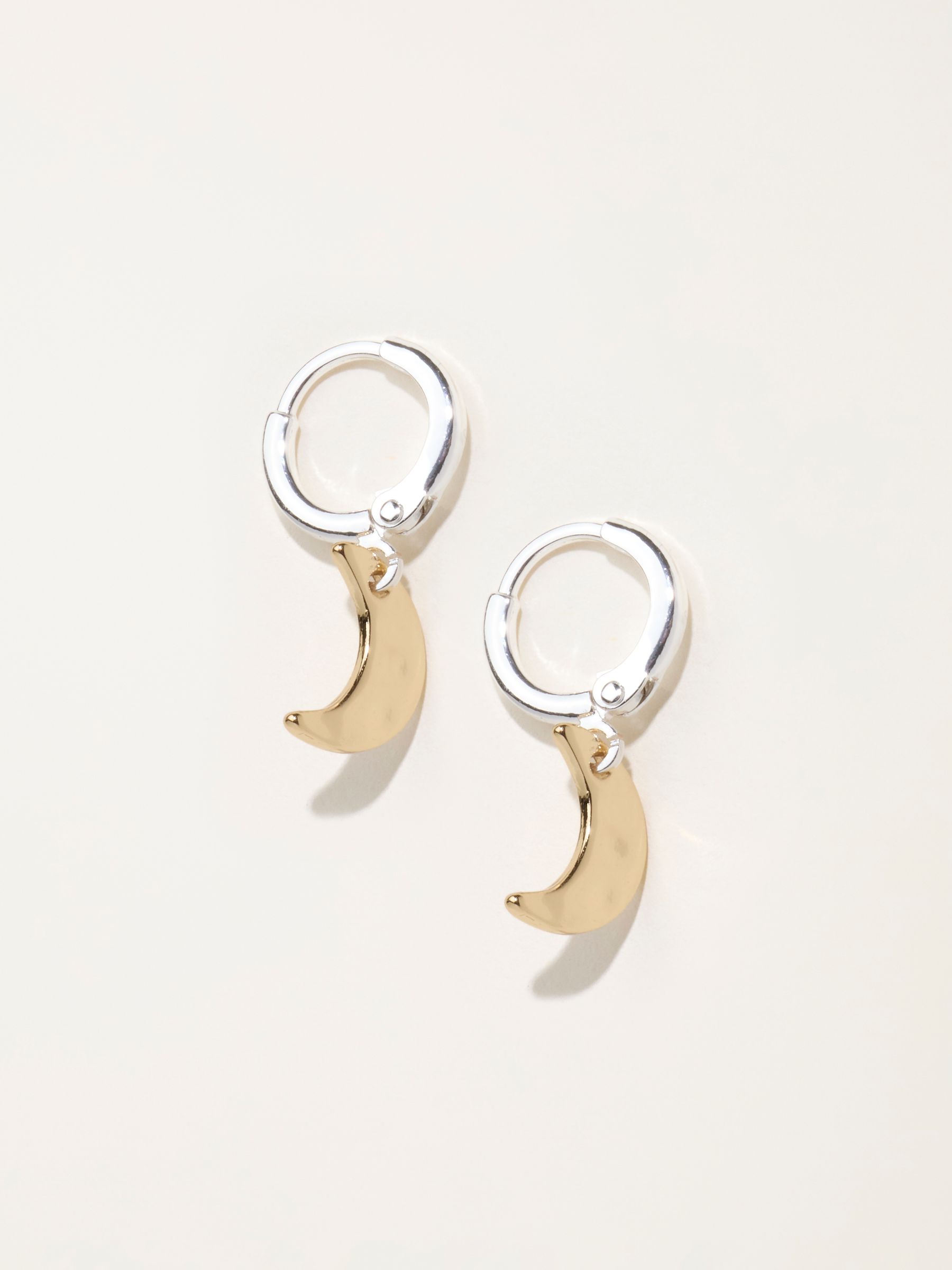 Hammered Moon Earrings in Multi - Image 1 of 2