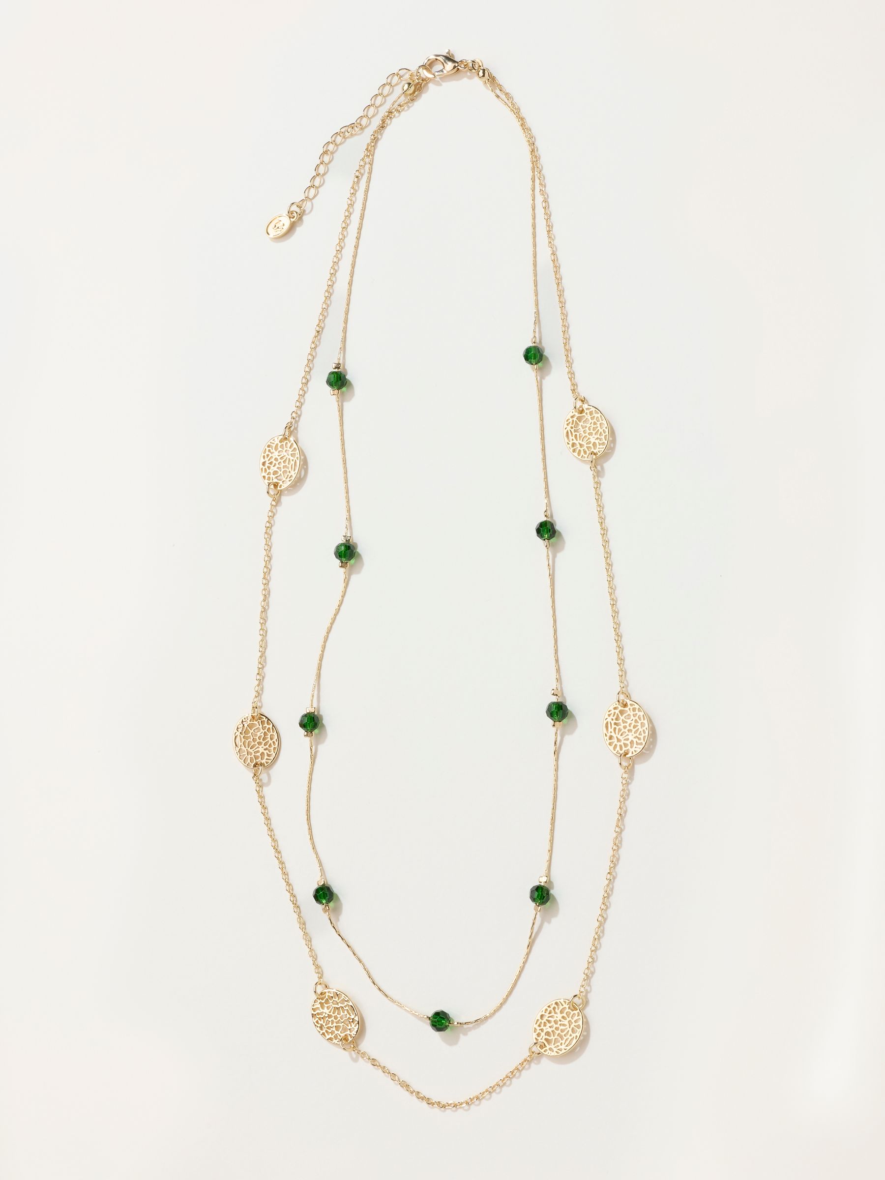 Layered Filagree Necklace in Gold Tone - Image 1 of 2