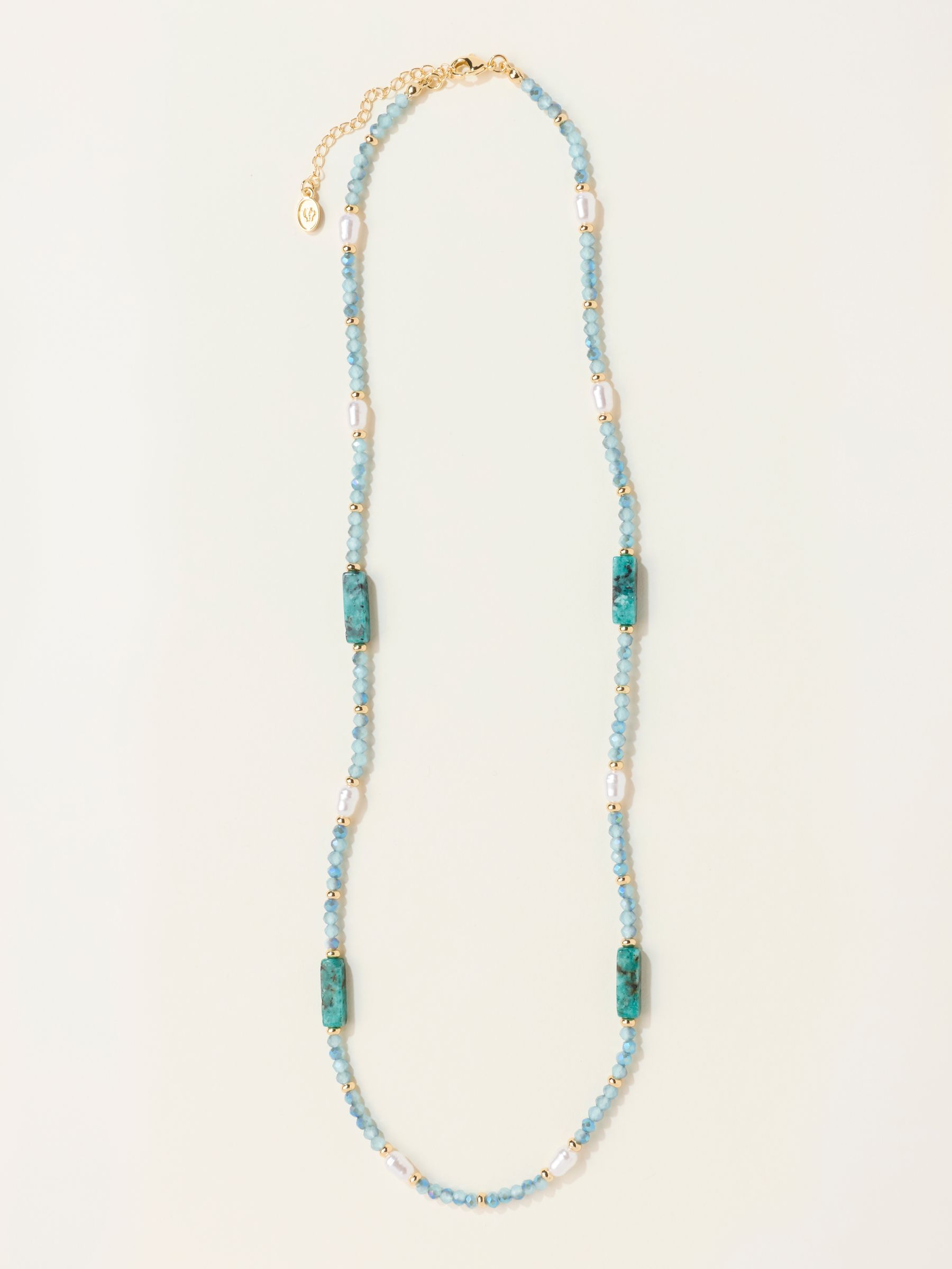 Sparkle Bead Necklace in Blue - Image 1 of 2