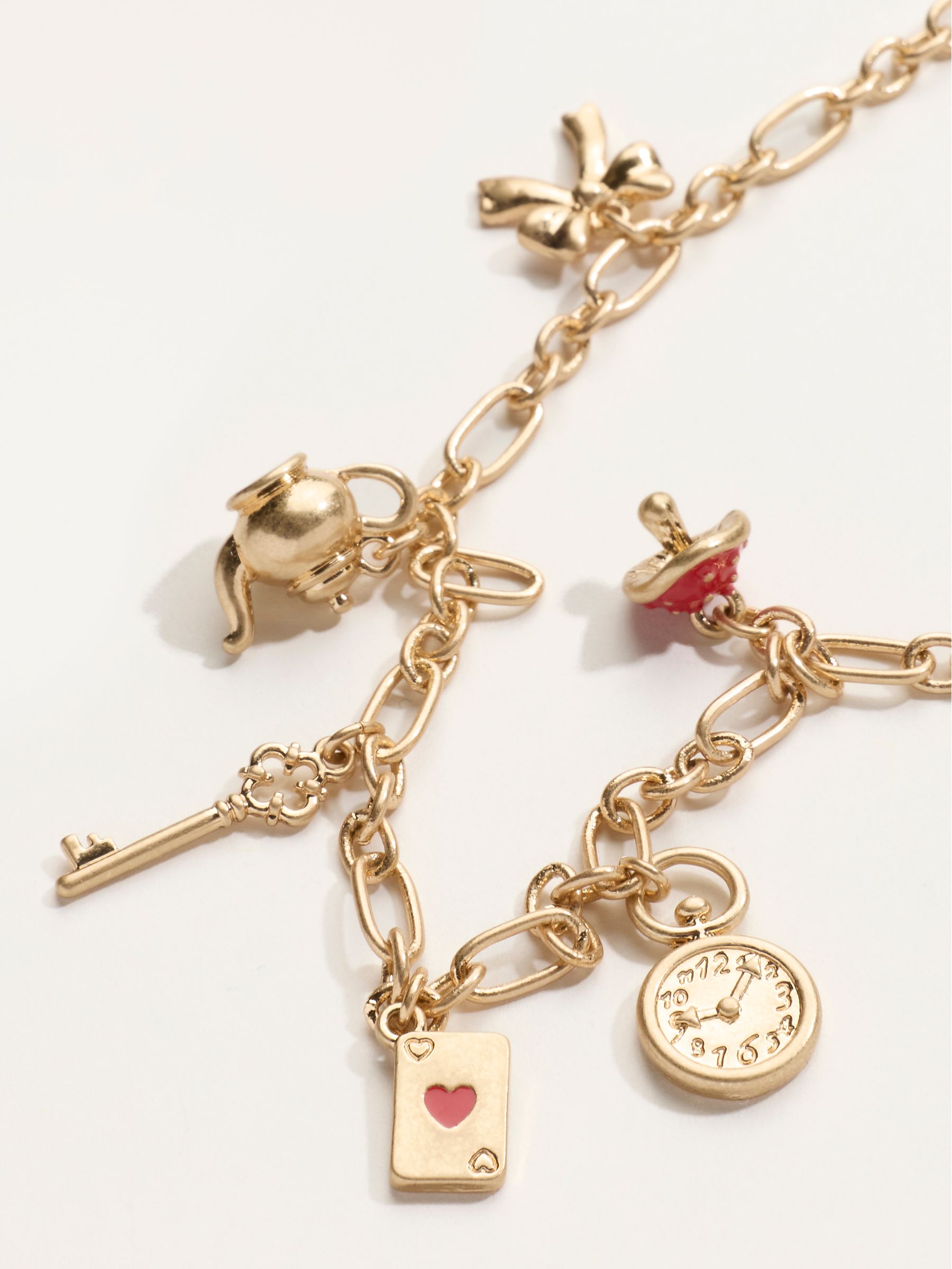 V&A | Gold Tone Charm Necklace - Image 2 of 3