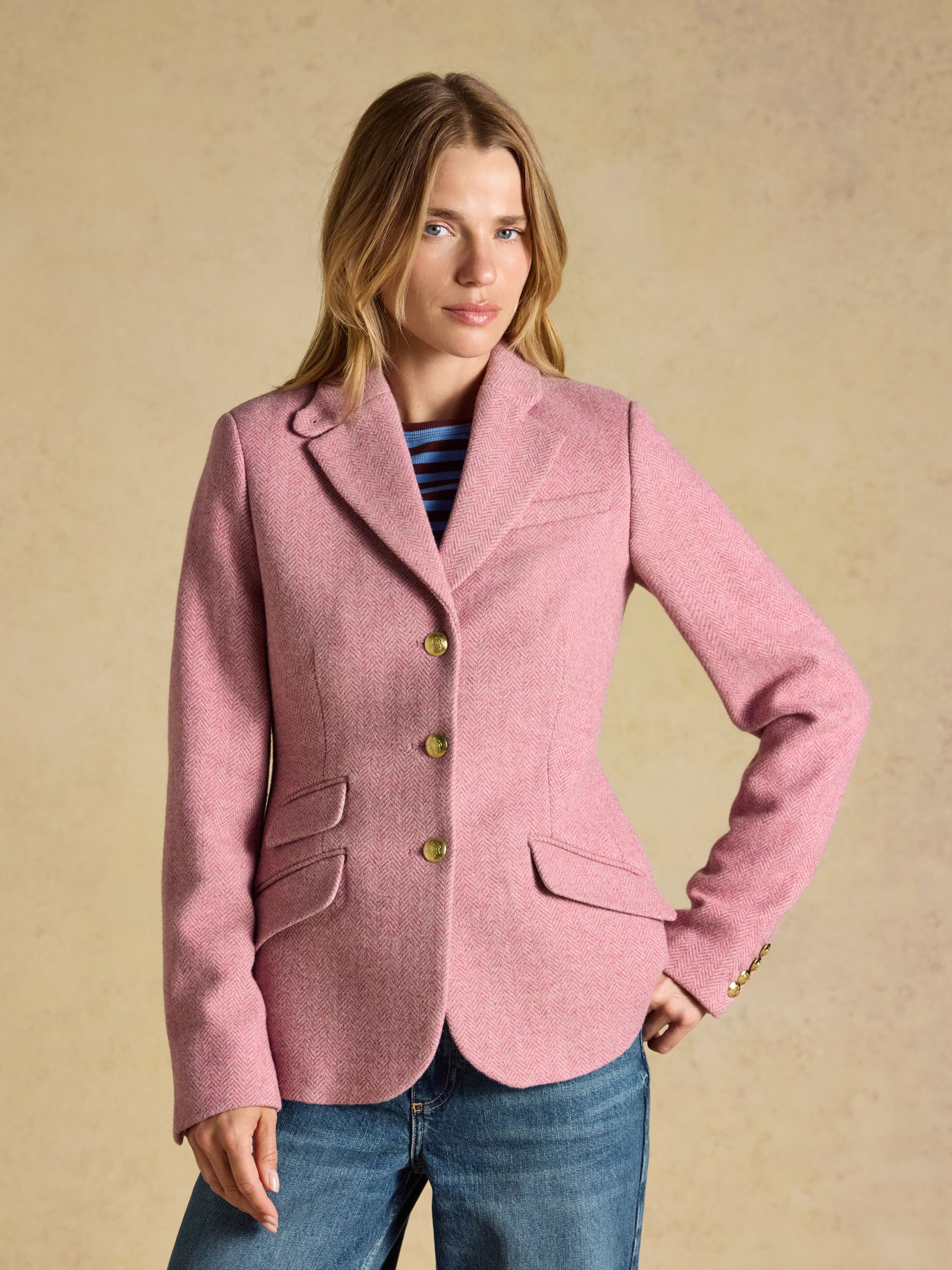 Canterley Pink Tweed Blazer - Image 1 of 11