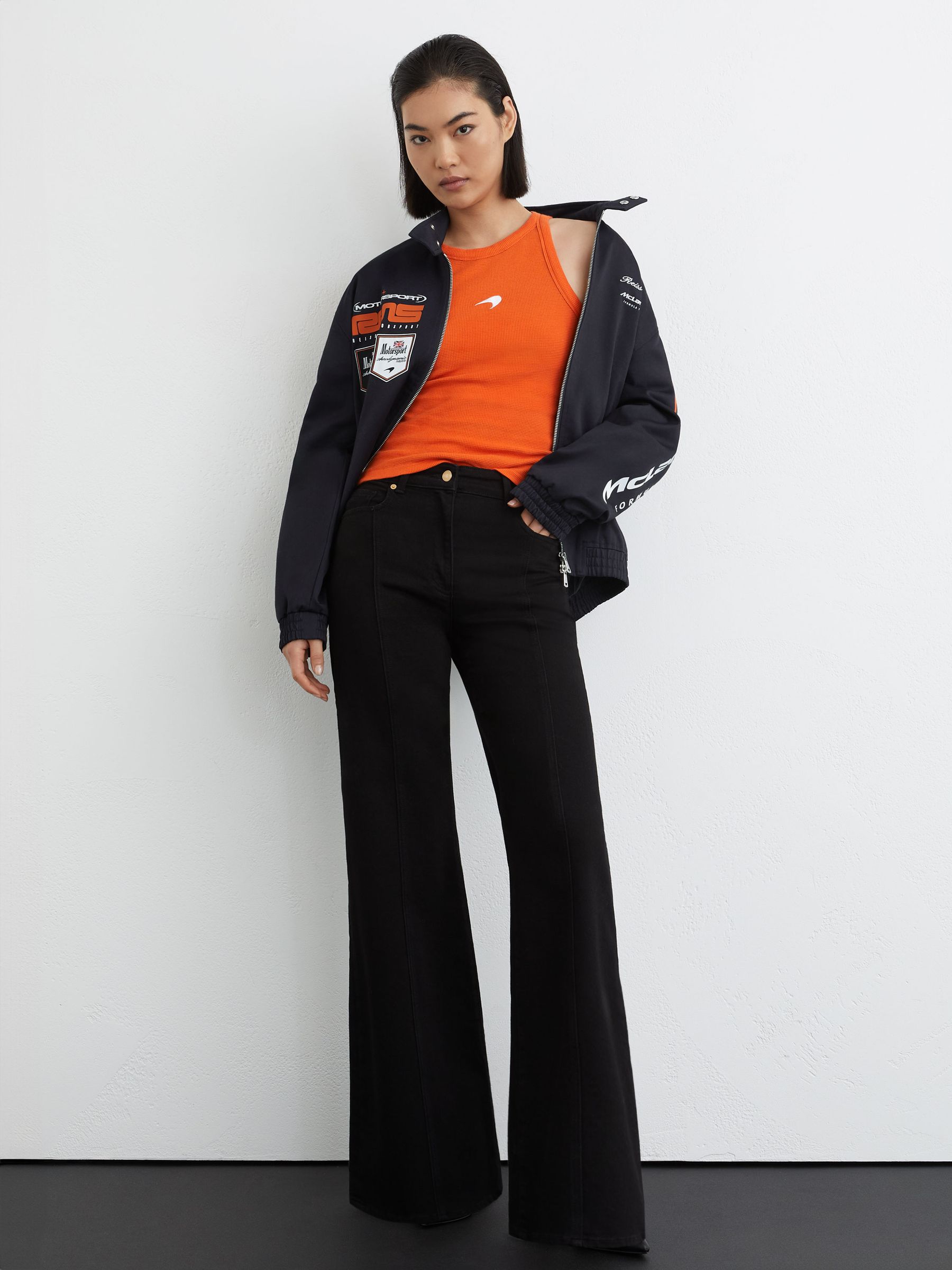 McLaren Racing Speedmark Waffle Vest in Papaya - Image 1 of 7