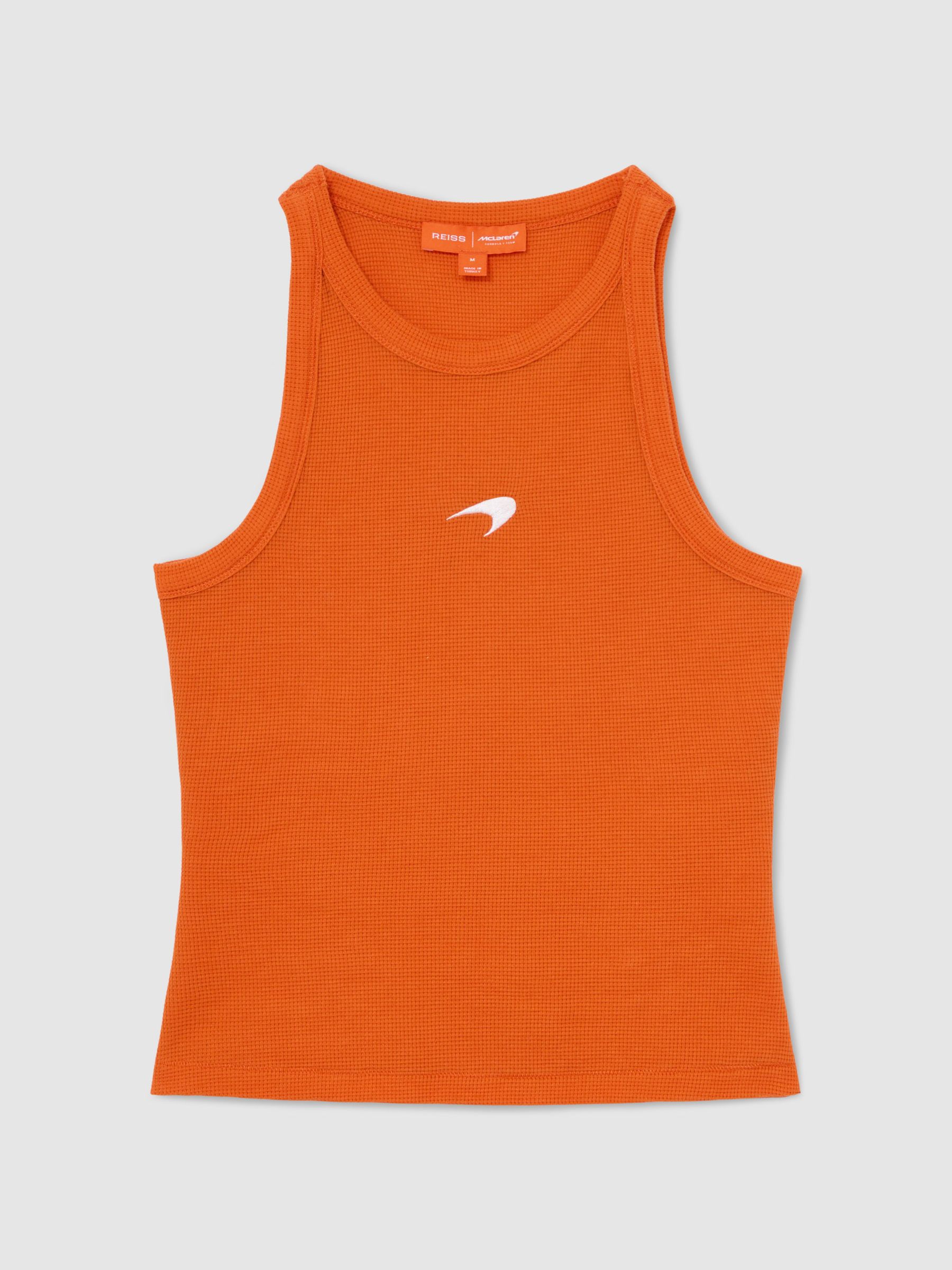 McLaren Racing Speedmark Waffle Vest in Papaya - Image 2 of 7