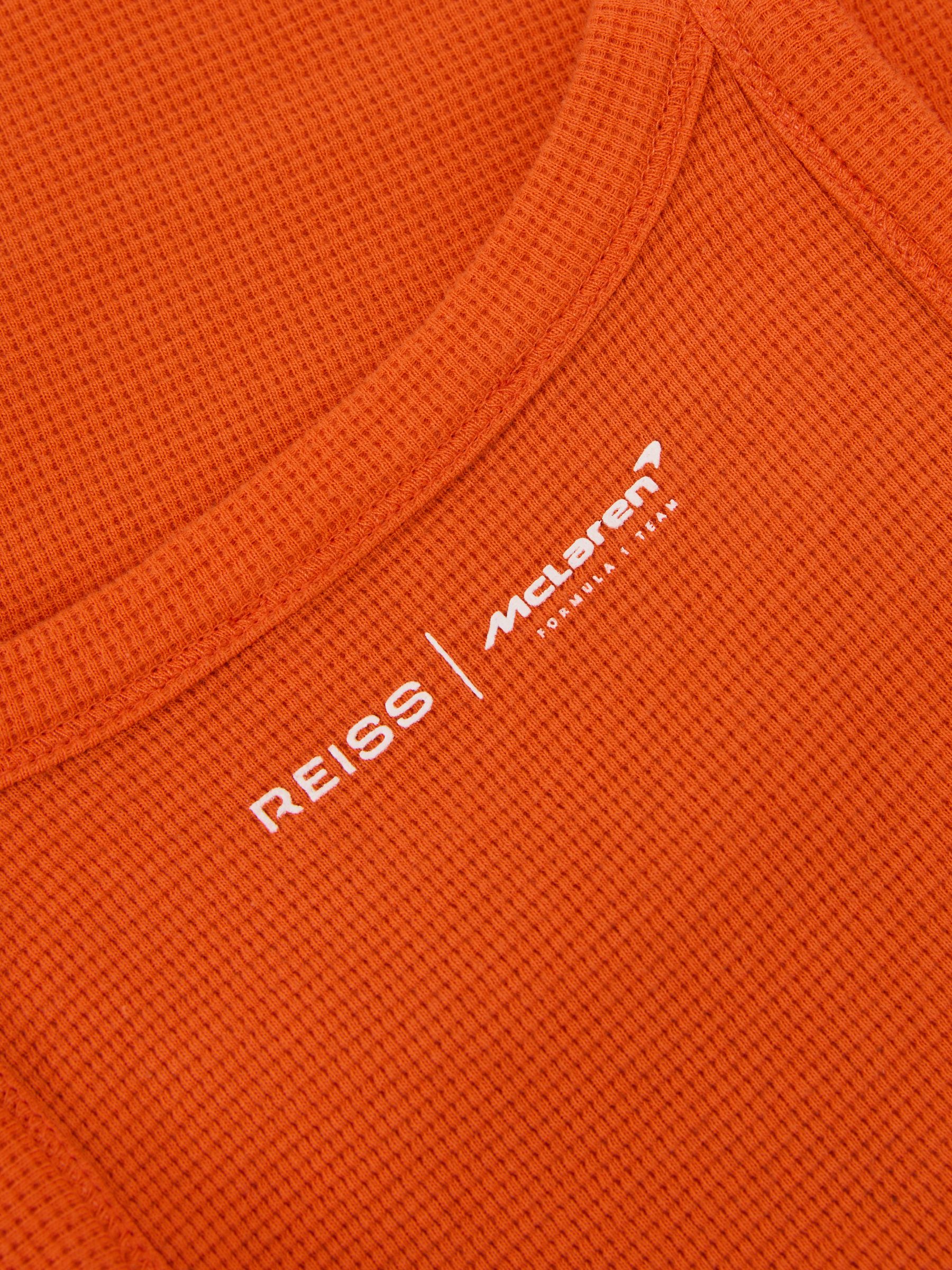 McLaren Racing Speedmark Waffle Vest in Papaya - Image 6 of 7