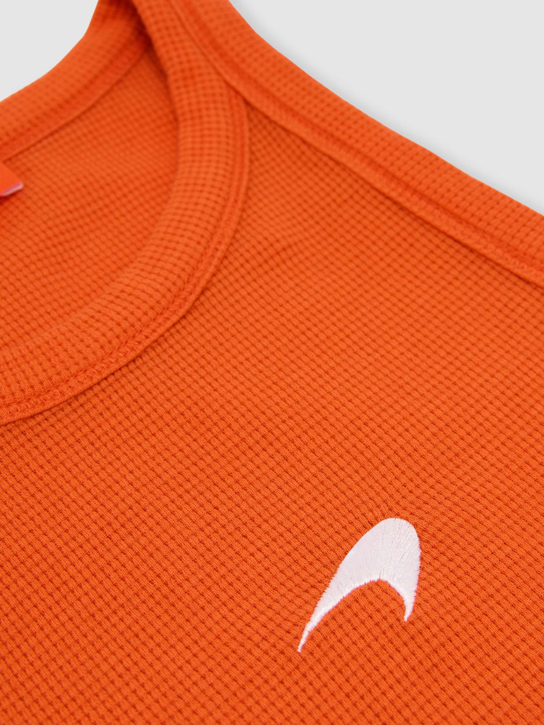 McLaren Racing Speedmark Waffle Vest in Papaya - Image 7 of 7