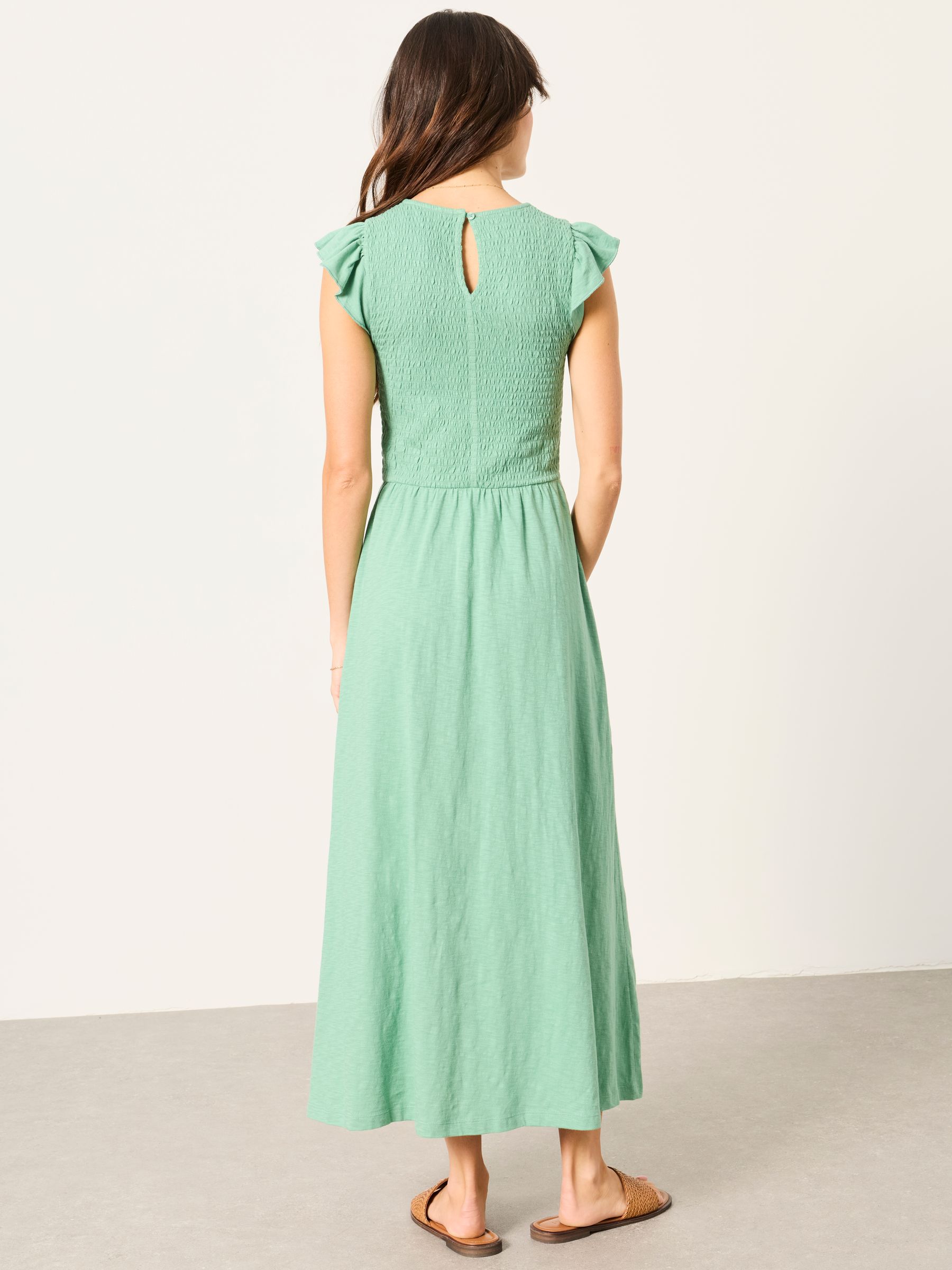 Regular Jersey Midi Dress in Green | FatFace USA