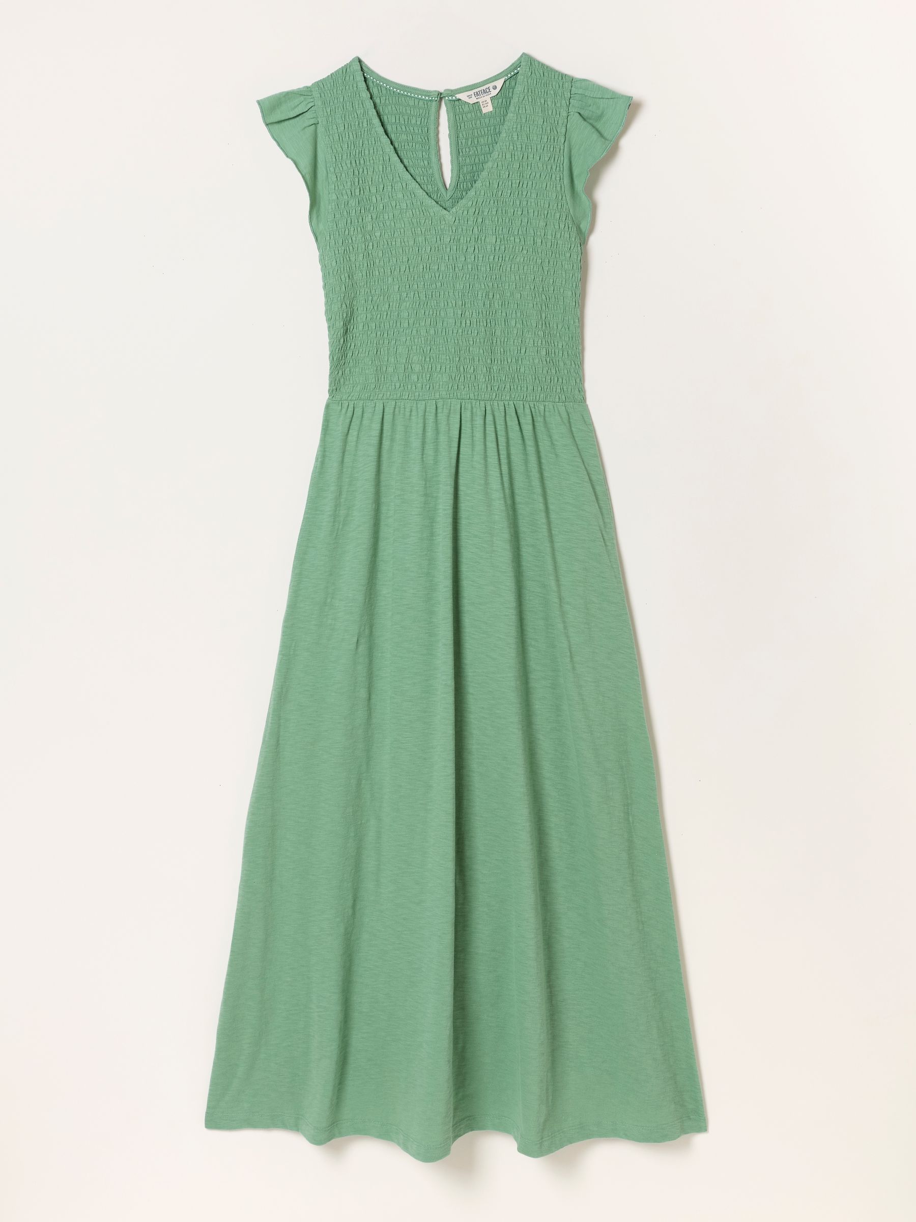 Demi Green Petite Jersey Midi Dress | FatFace