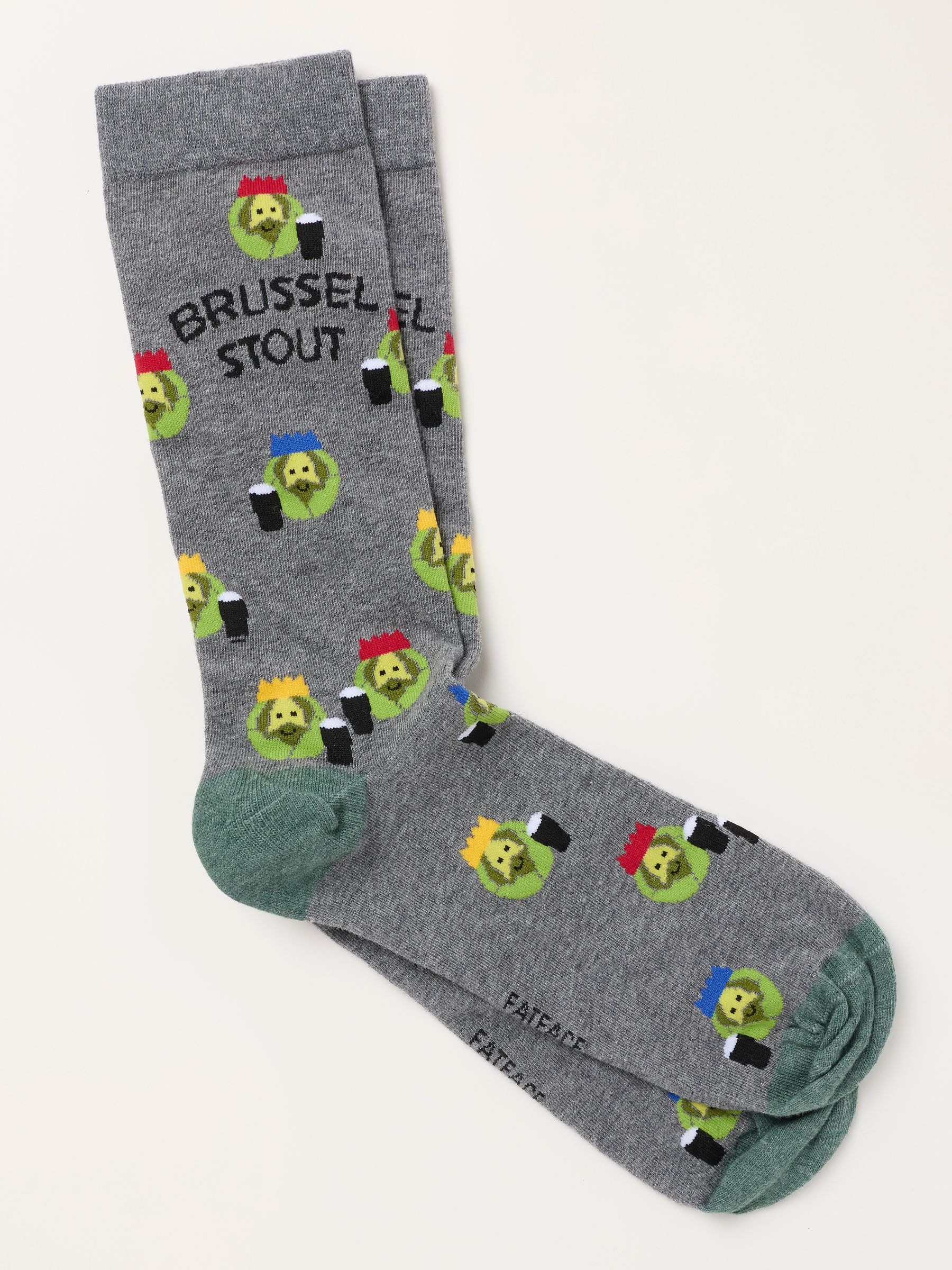 Grey Brussel Stout Christmas Socks - Image 1 of 2
