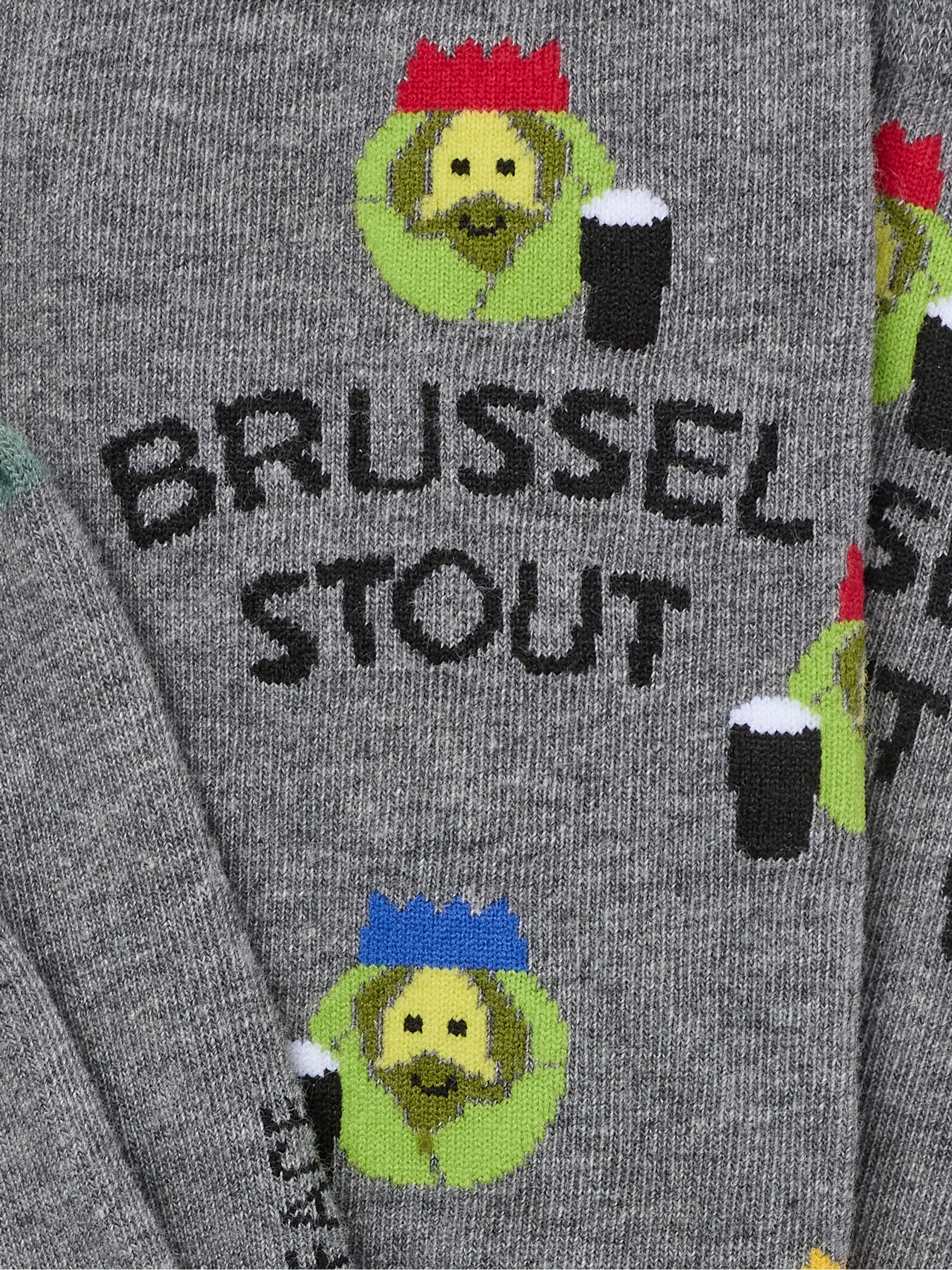 Grey Brussel Stout Christmas Socks - Image 2 of 2
