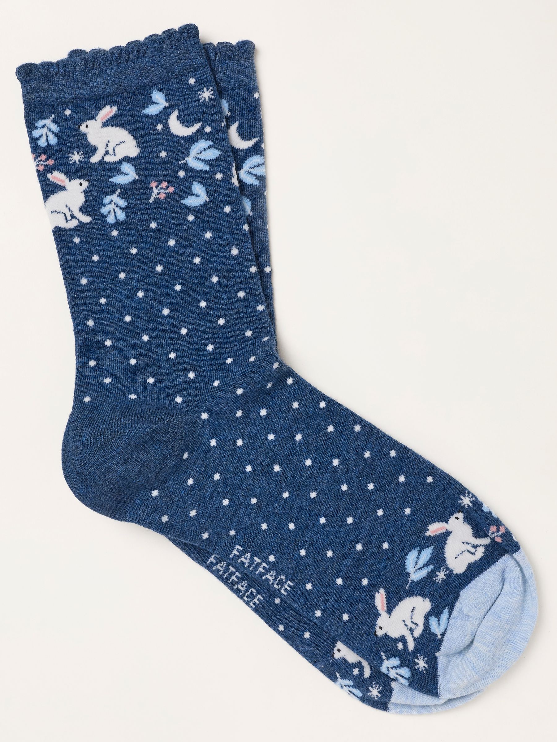 Navy Night Rabbit Socks - Image 1 of 2