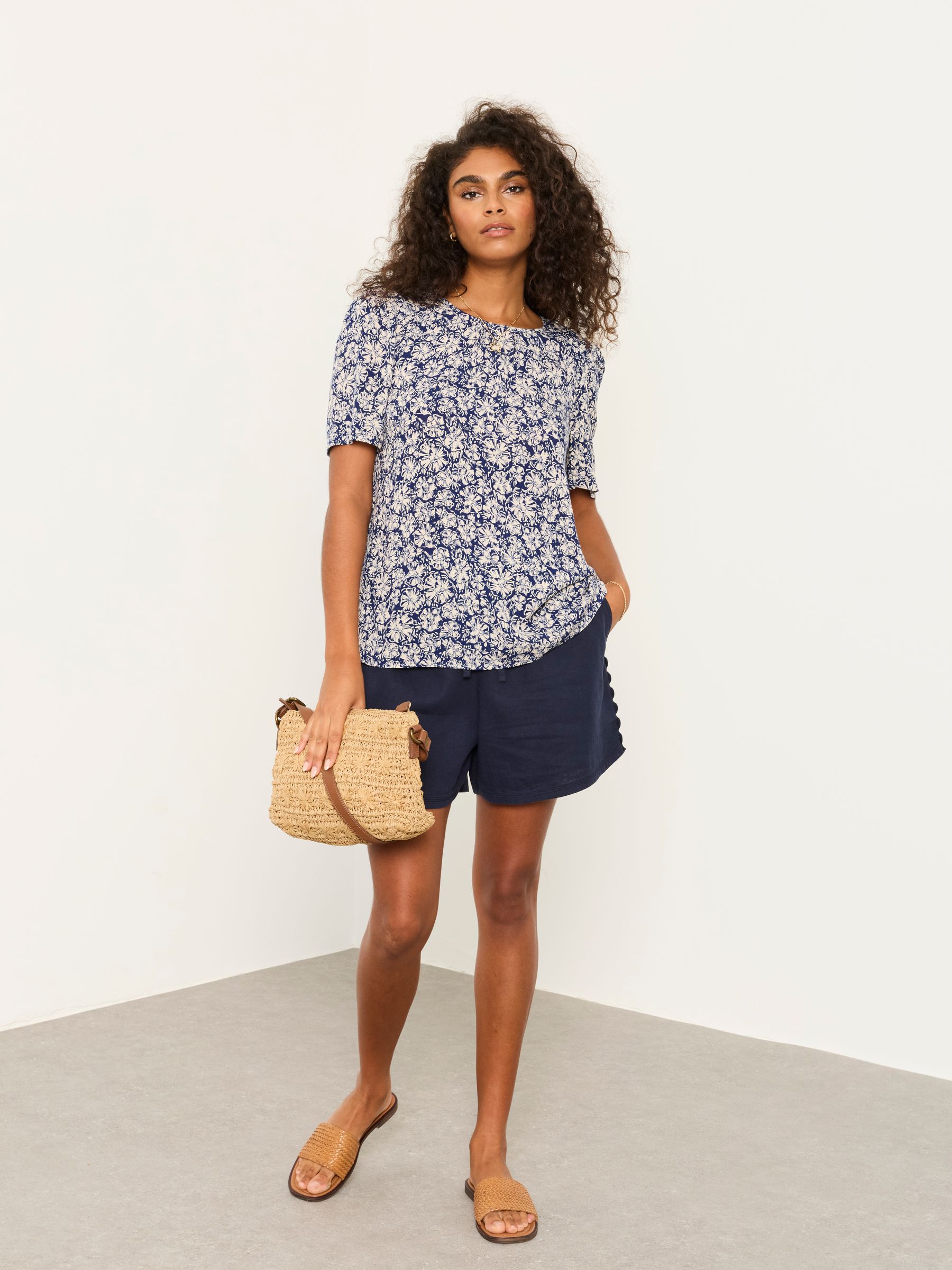 Lyndy Blue Shells Petite Blouse - Image 6 of 7