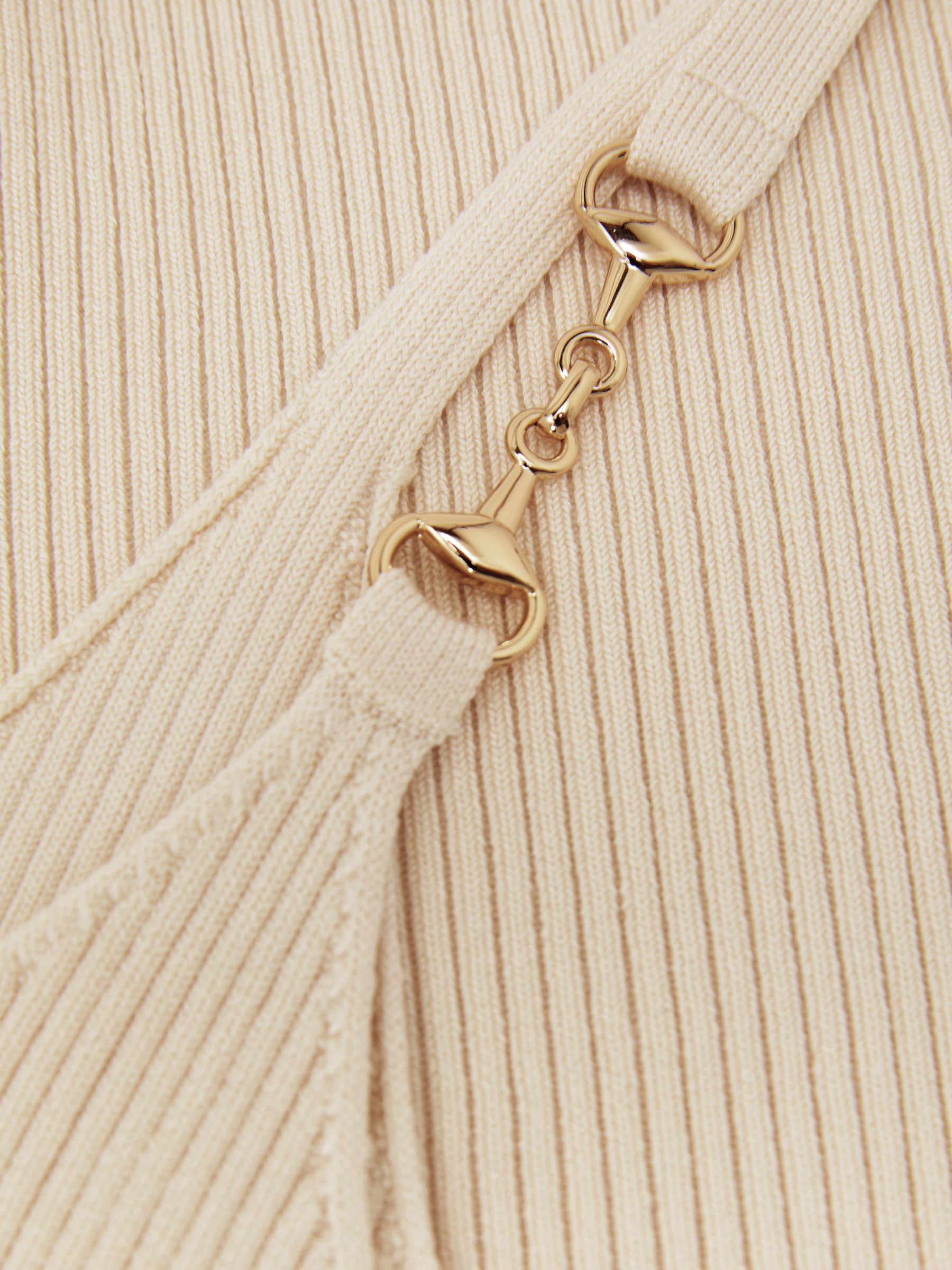 Atelier Silk-Blend Rib-Knit Cami in Off White - image 3
