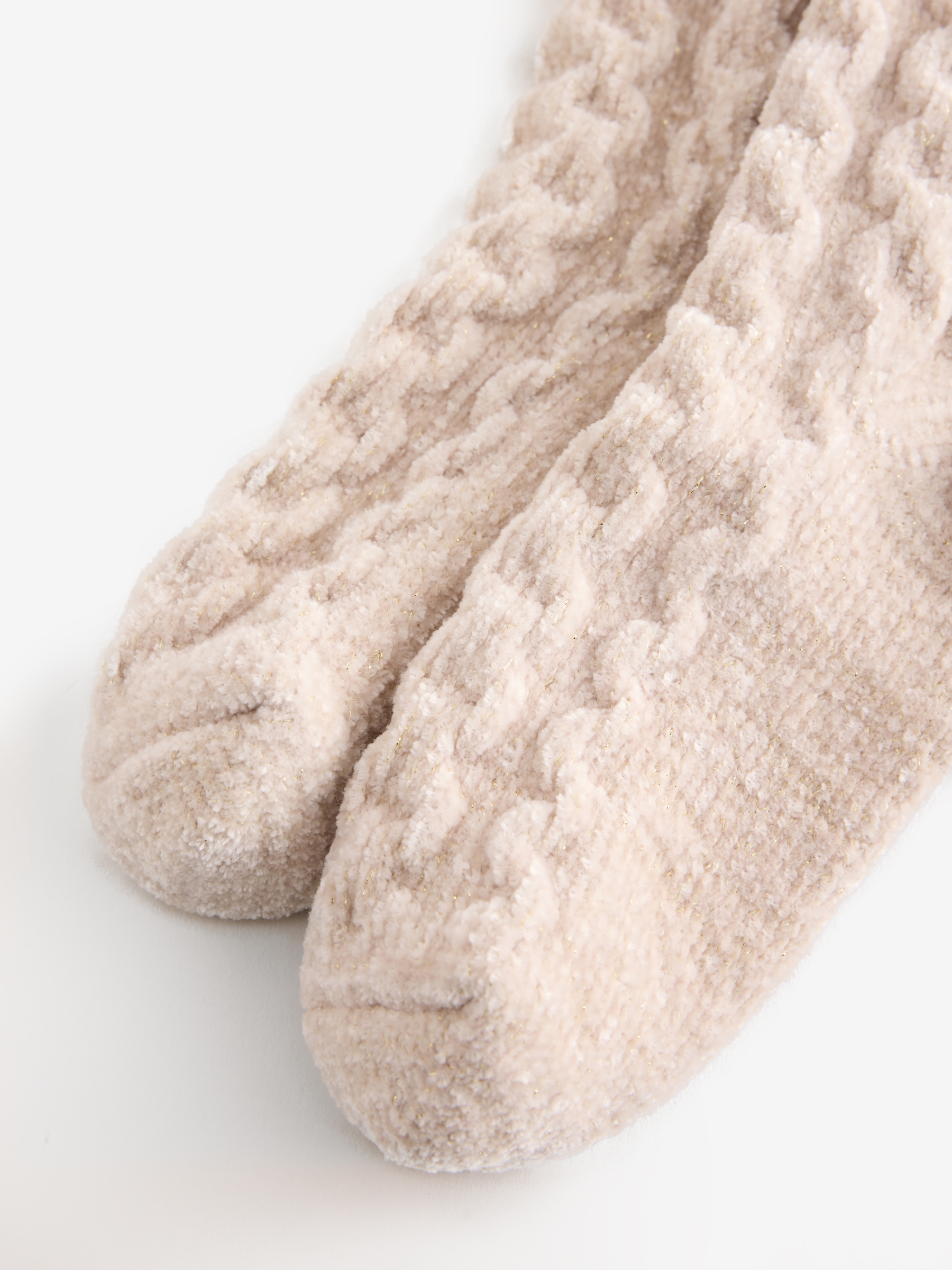 Oatmeal Cosy Socks with Lurex 2 Pack - Image 4 of 5