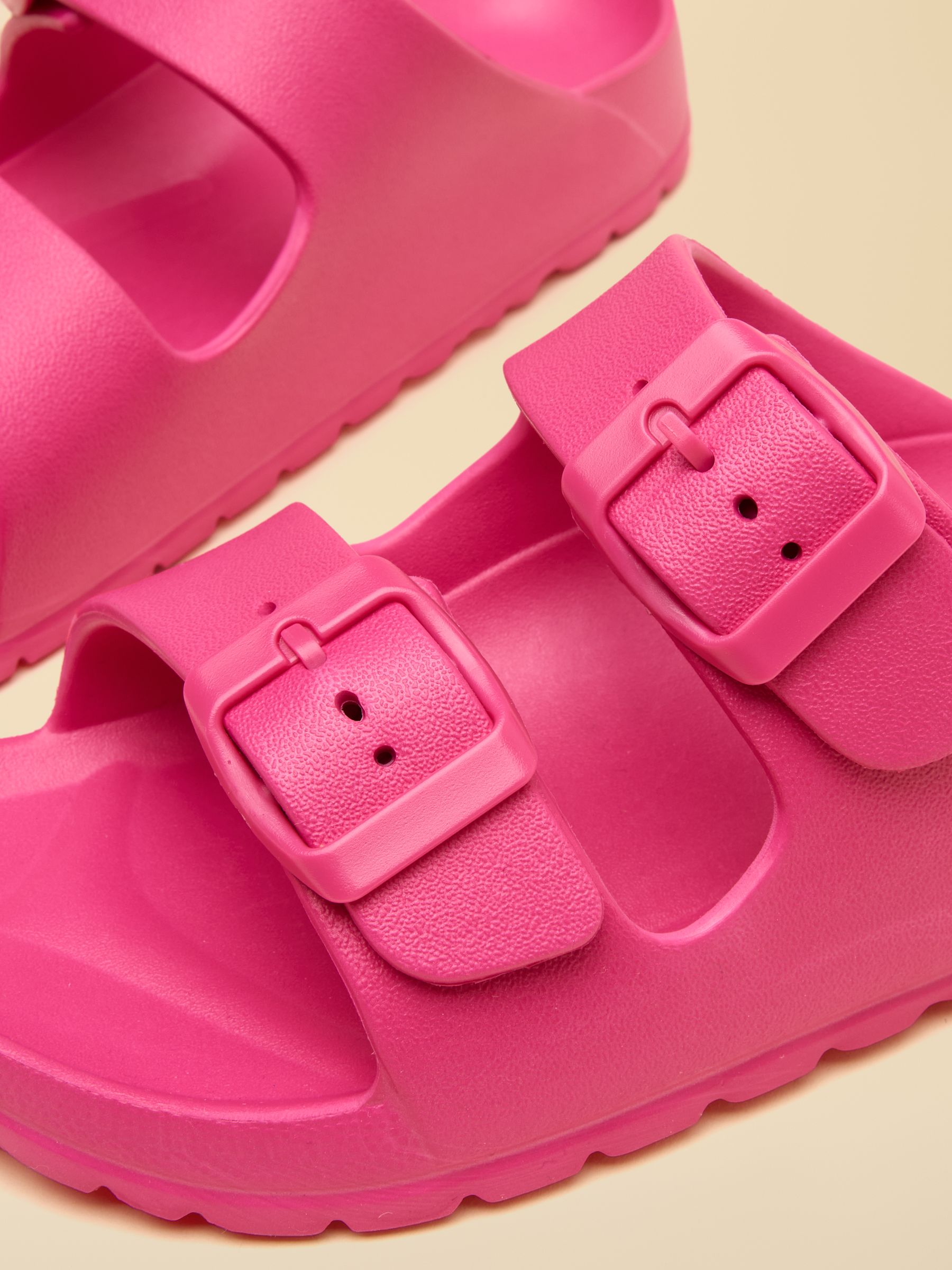 Kids' Sunseeker Pink EVA Double Buckle Sliders - Image 6 of 6 Kids' Sunseeker Pink EVA Double Buckle Sliders - Image 6 of 6