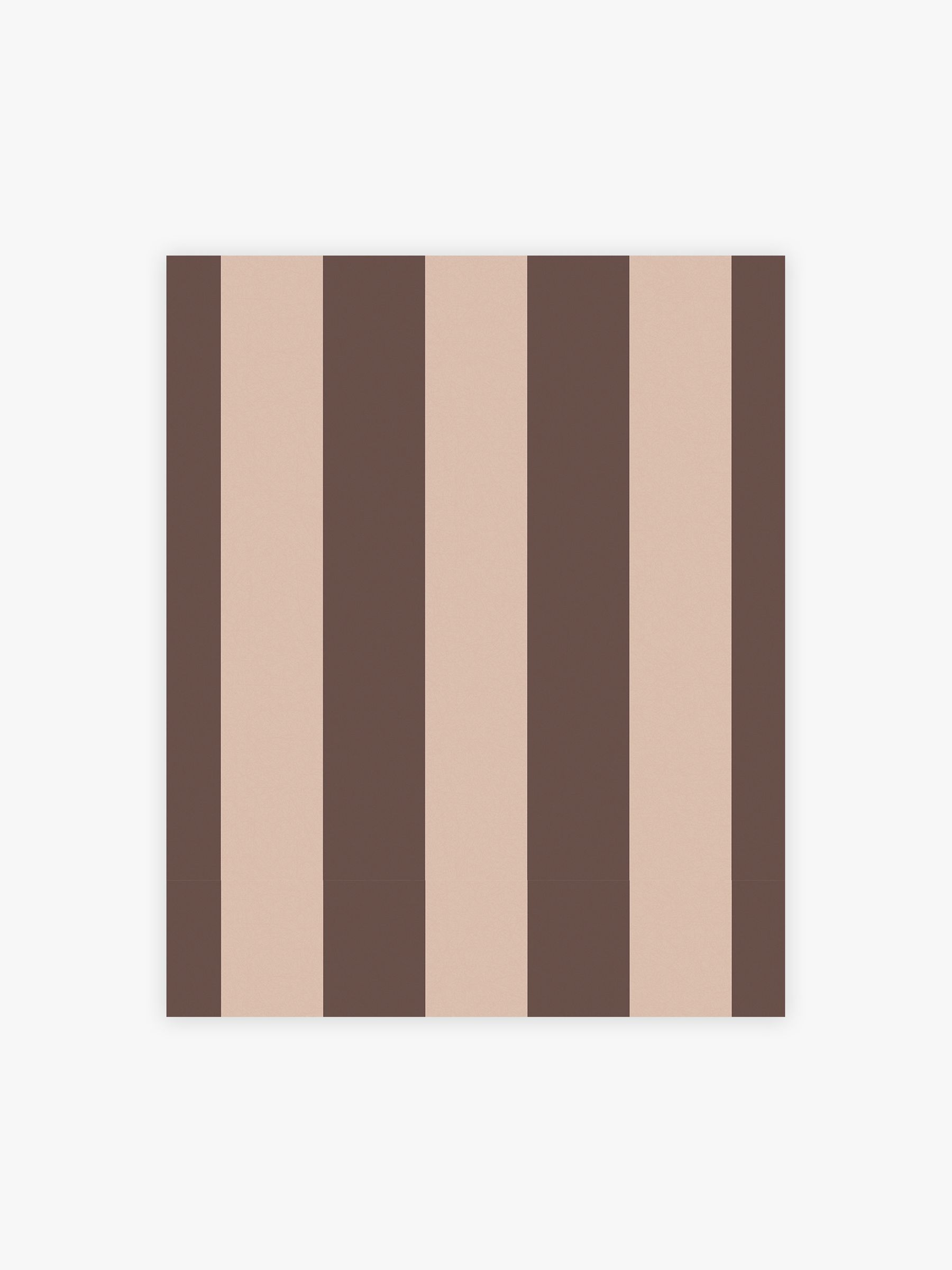 Demi Wide Stripe A4 Wallpaper Sample in Mocha - Image 2 of 4