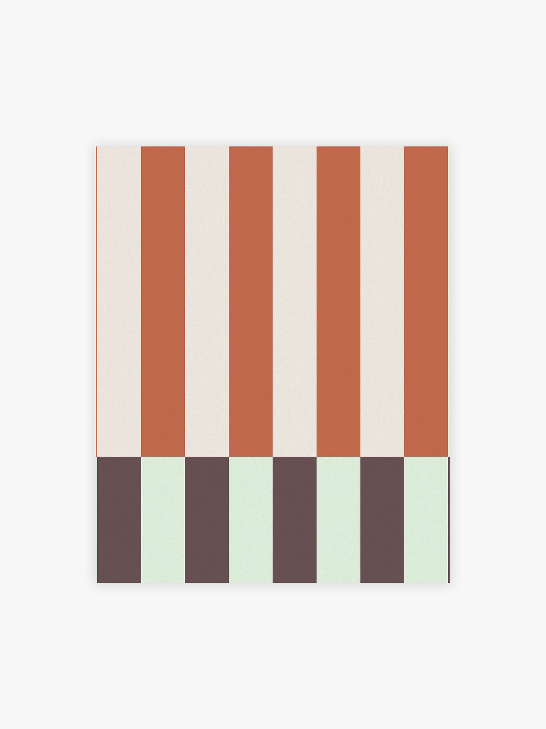 Terri A4 Wallpaper Sample in Mint Orange - Image 2 of 4
