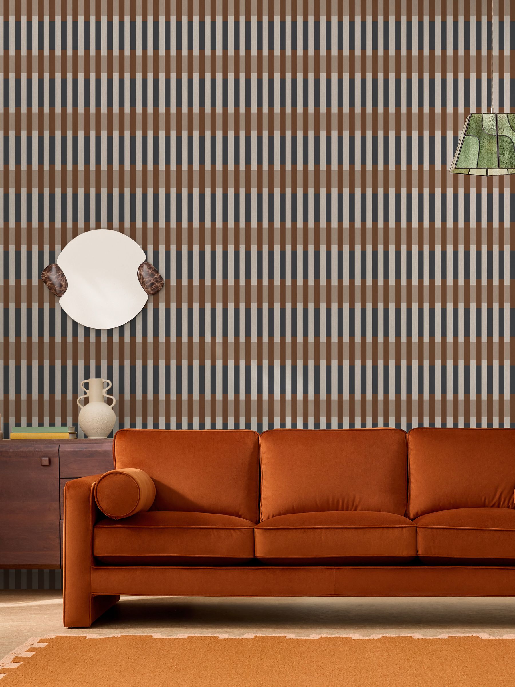 Sirio 10M Wallpaper in Caramel Blue - Image 1 of 4