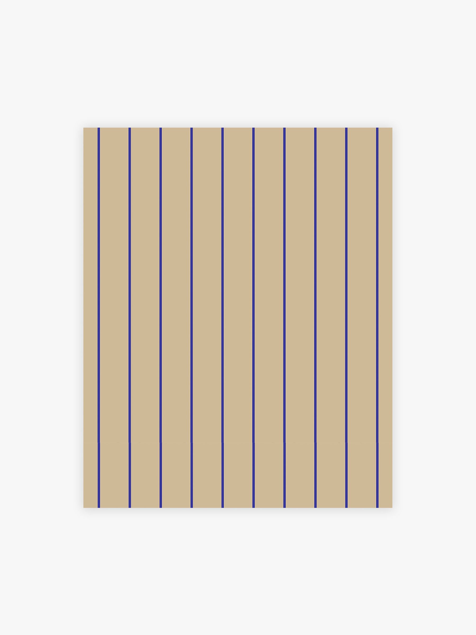 Kyria Stripe 10M Wallpaper in Neutral Blue - Image 2 of 4