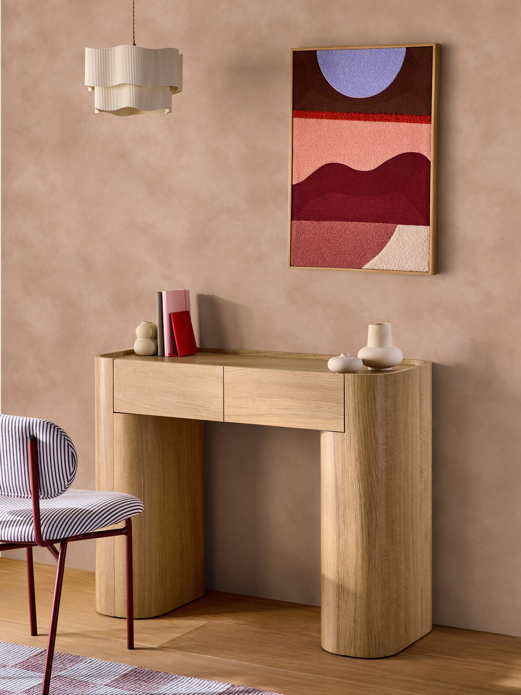 Shae 10M Wallpaper in Blush Limewash - Image 1 of 4
