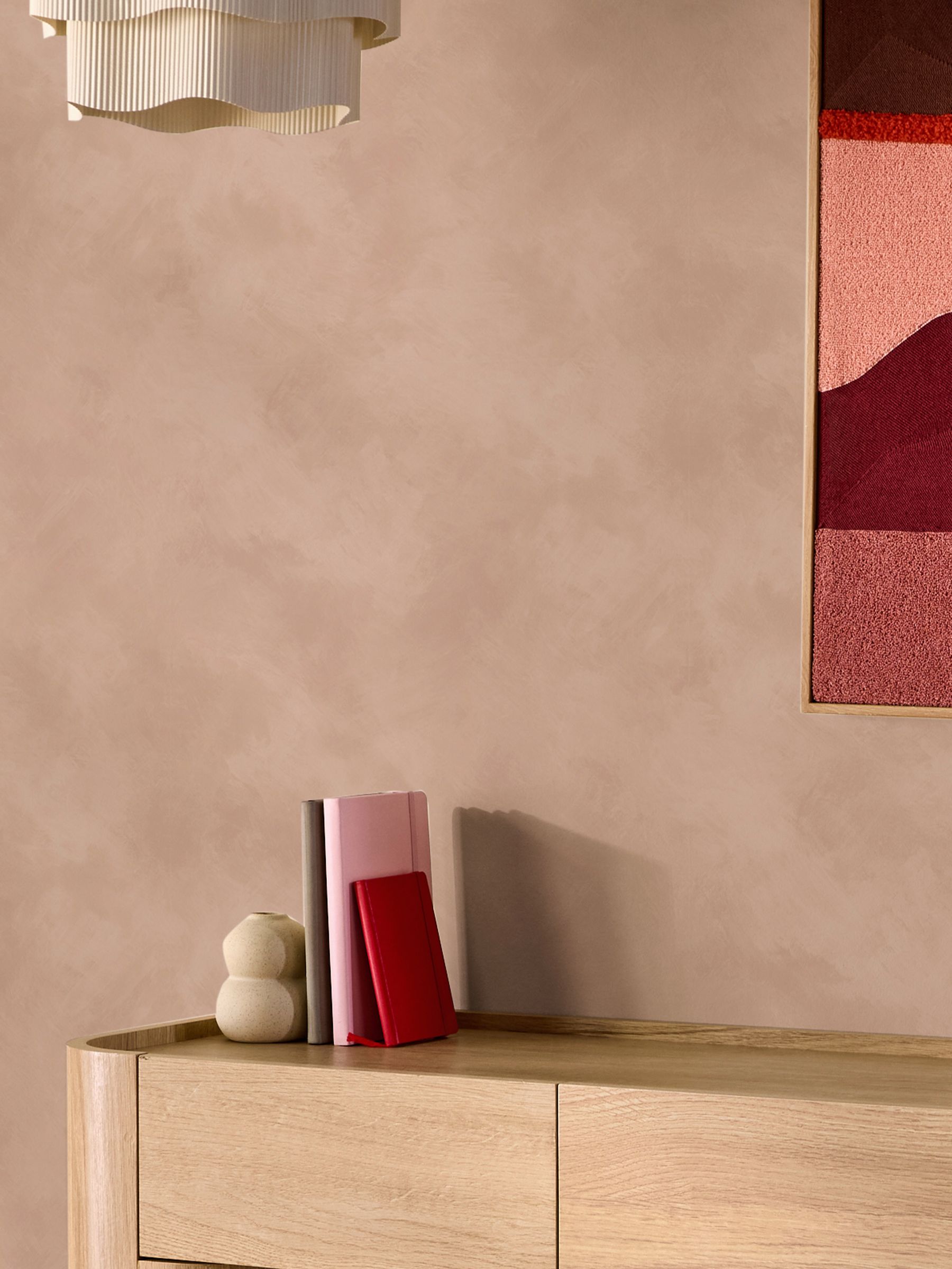 Shae 10M Wallpaper in Blush Limewash - Image 4 of 4