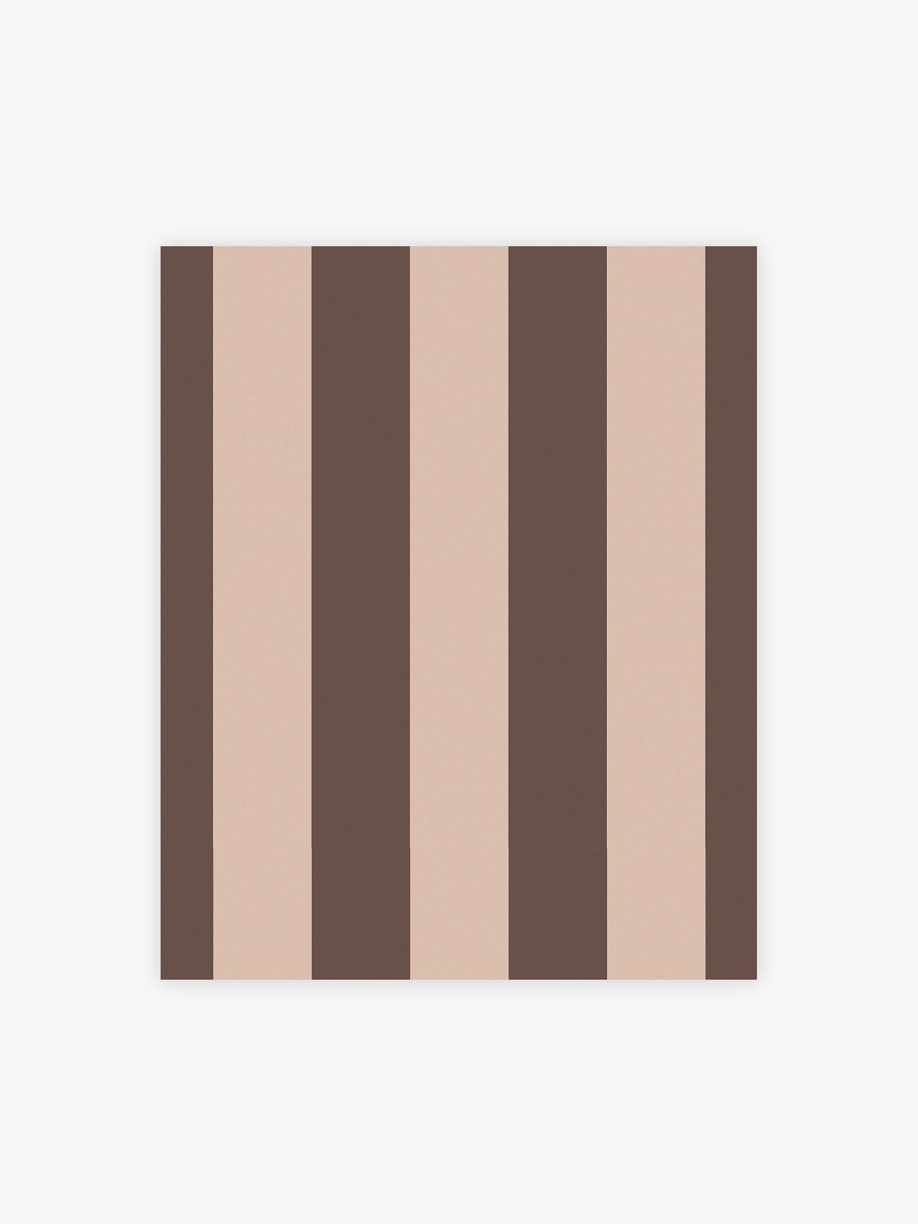 Demi Wide Stripe 10M Wallpaper in Mocha - Image 2 of 4