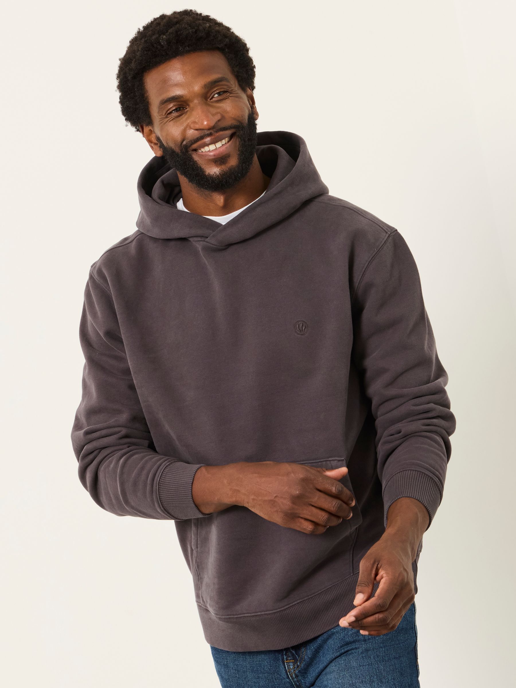 Hayle Charcoal Grey Overhead Hoodie - Image 1 of 7