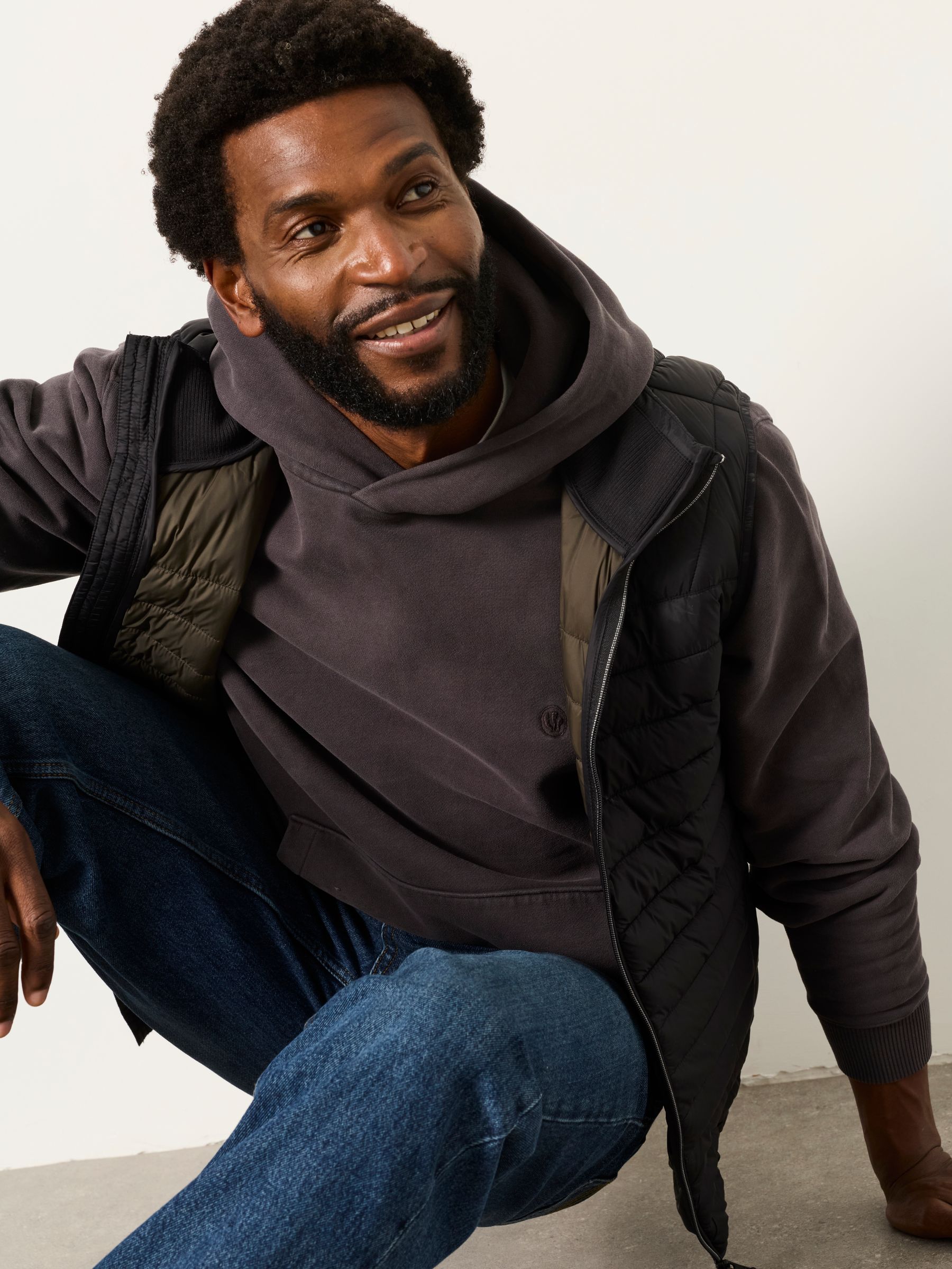 Hayle Charcoal Grey Overhead Hoodie - Image 6 of 7