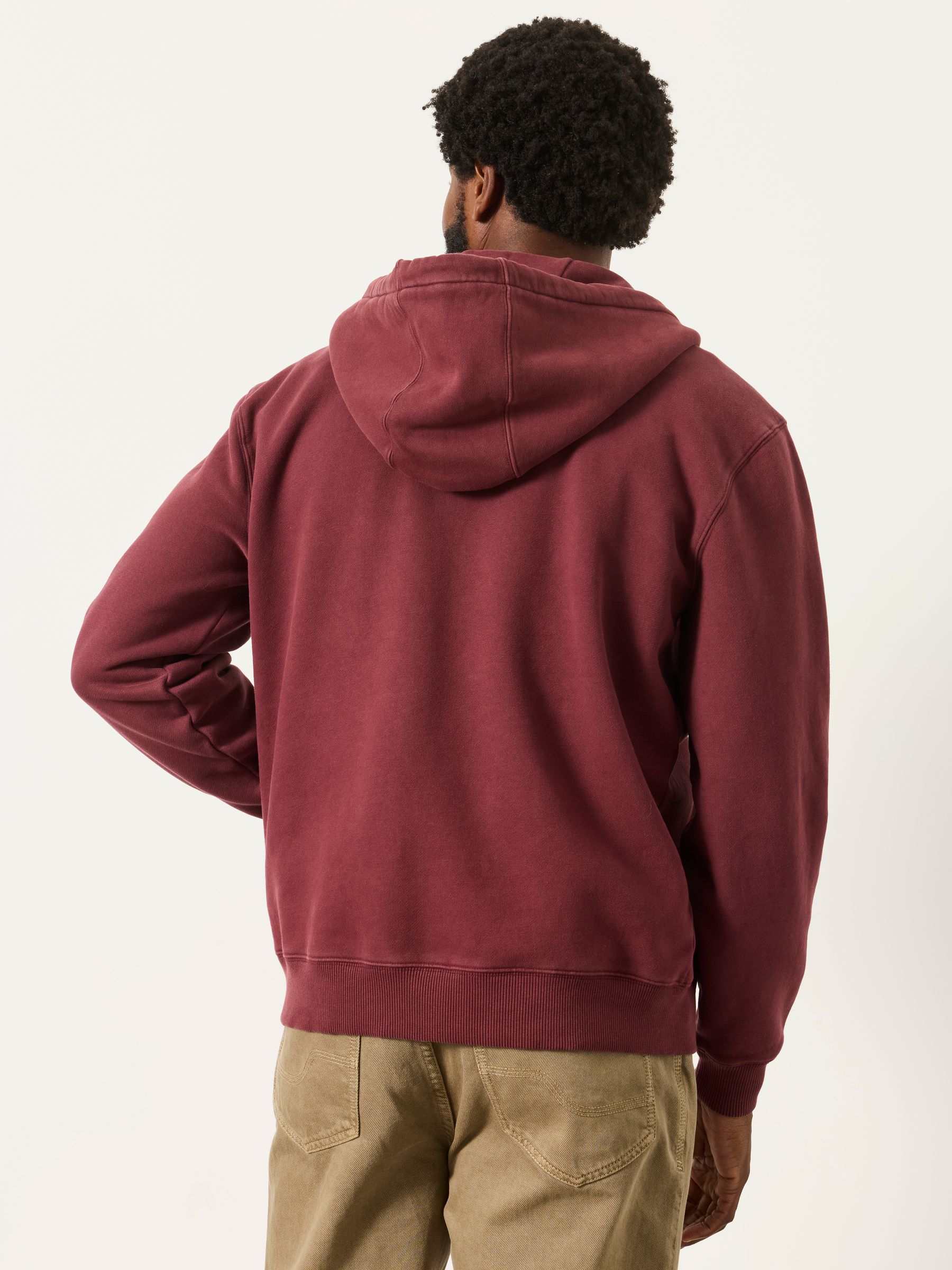 Hayle Plum Purple Zip Through Hoodie - Image 2 of 6 Hayle Plum Purple Zip Through Hoodie - Image 2 of 6