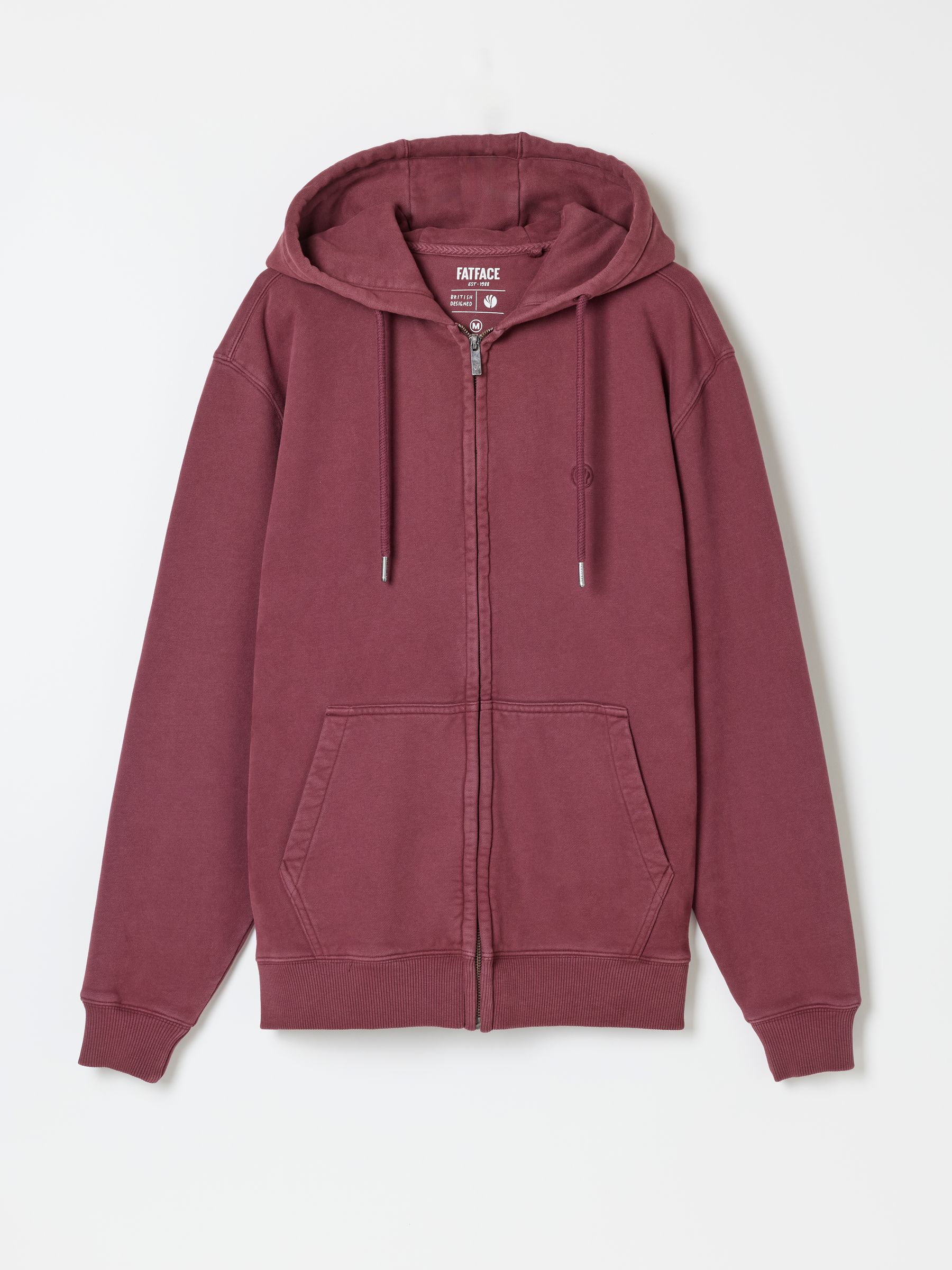 Hayle Plum Purple Zip Through Hoodie - Image 6 of 6 Hayle Plum Purple Zip Through Hoodie - Image 6 of 6