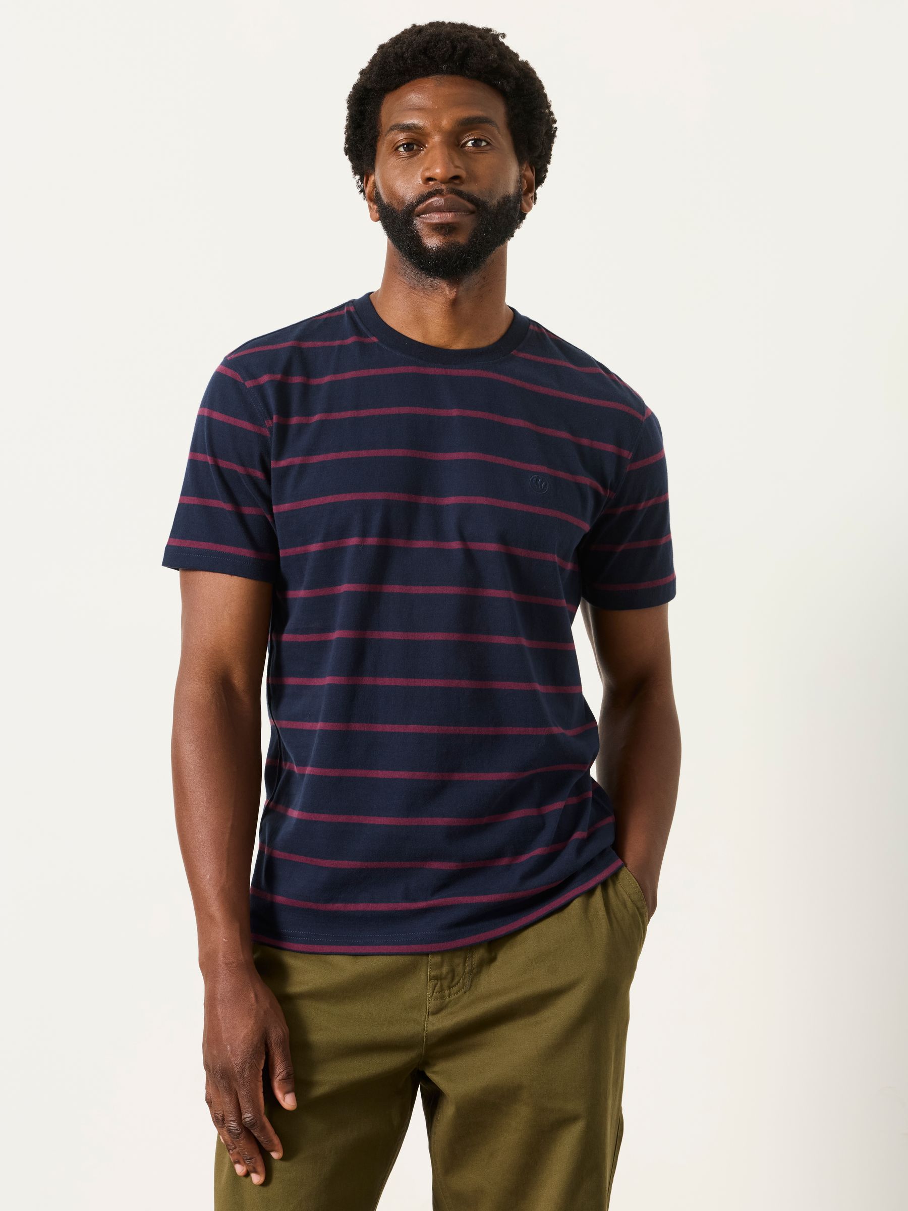 3 Pack Navy Short Sleeve T-Shirt - Image 2 of 8 3 Pack Navy Short Sleeve T-Shirt - Image 2 of 8