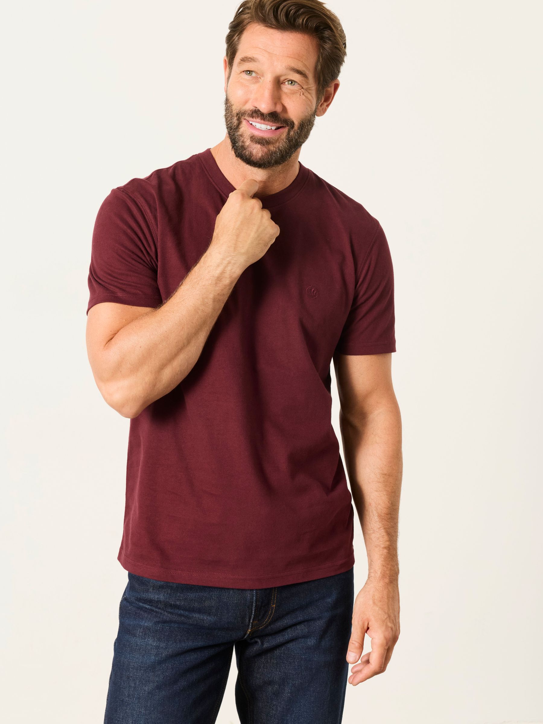 2 Pack Teal/Burgundy Short Sleeve T-Shirt - Image 5 of 7
