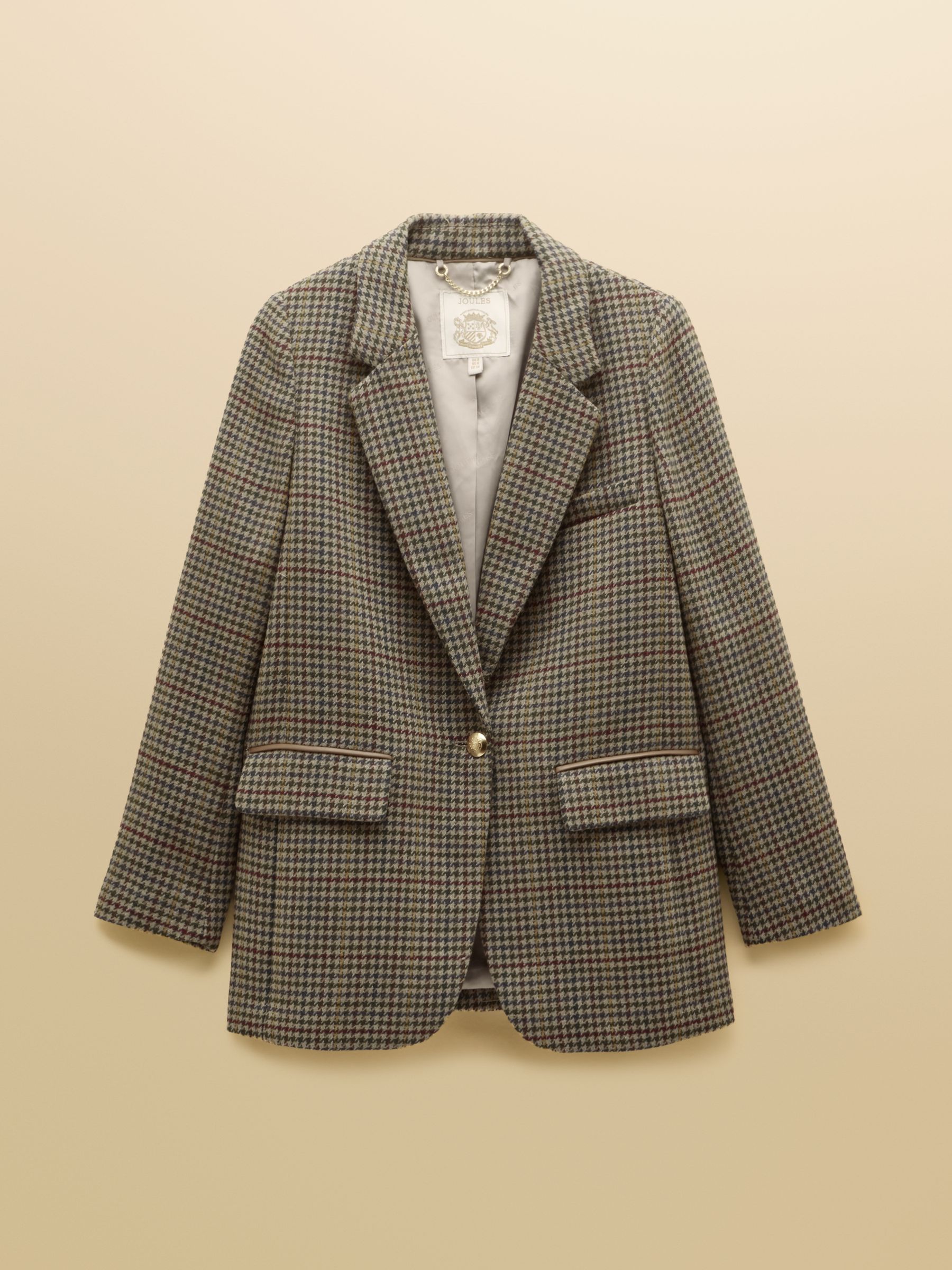 Hackmore Check Relaxed Fit Tweed Blazer With Wool - Image 11 of 11 Hackmore Check Relaxed Fit Tweed Blazer With Wool - Image 11 of 11