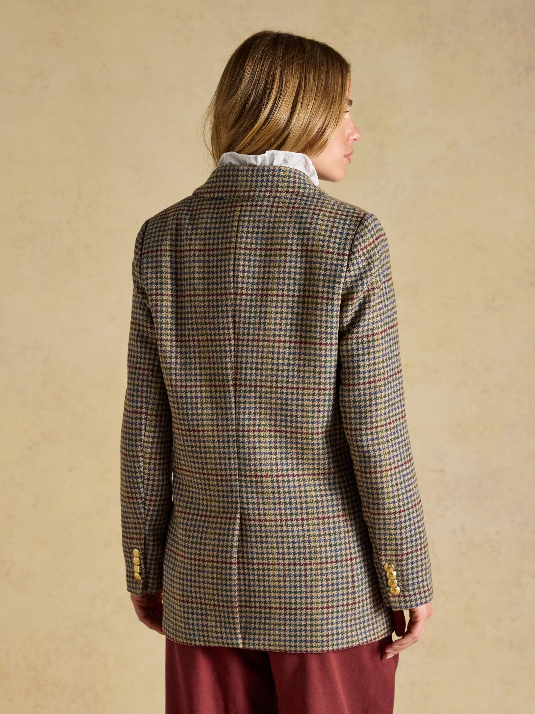 Hackmore Check Relaxed Fit Tweed Blazer With Wool - Image 2 of 10