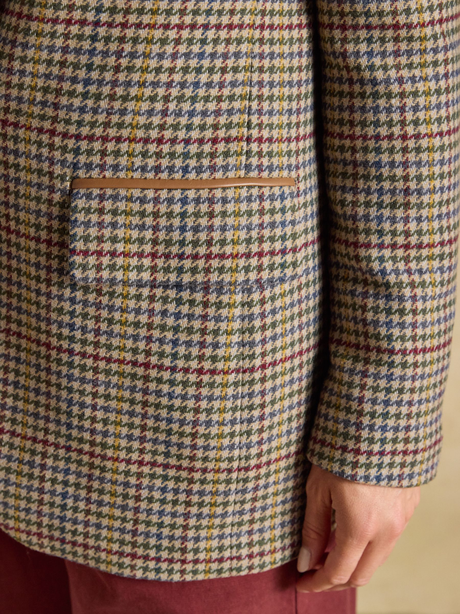 Hackmore Check Relaxed Fit Tweed Blazer With Wool - Image 9 of 10