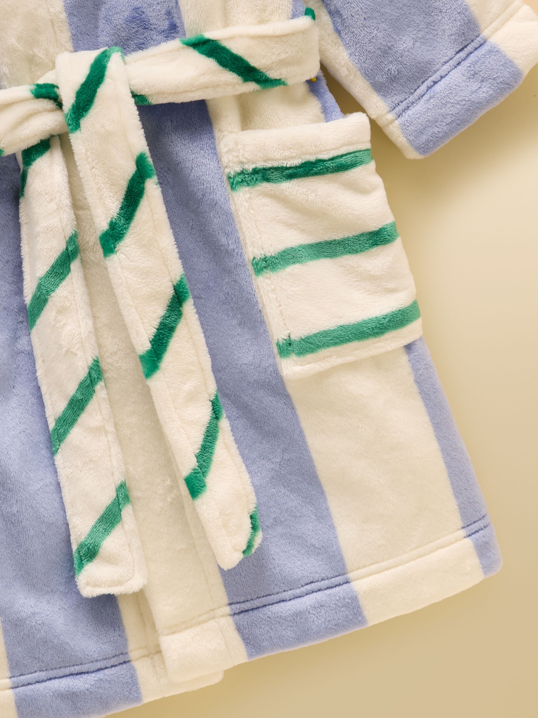 Kids' Snug Blue Stripe Dressing Gown - Image 3 of 4