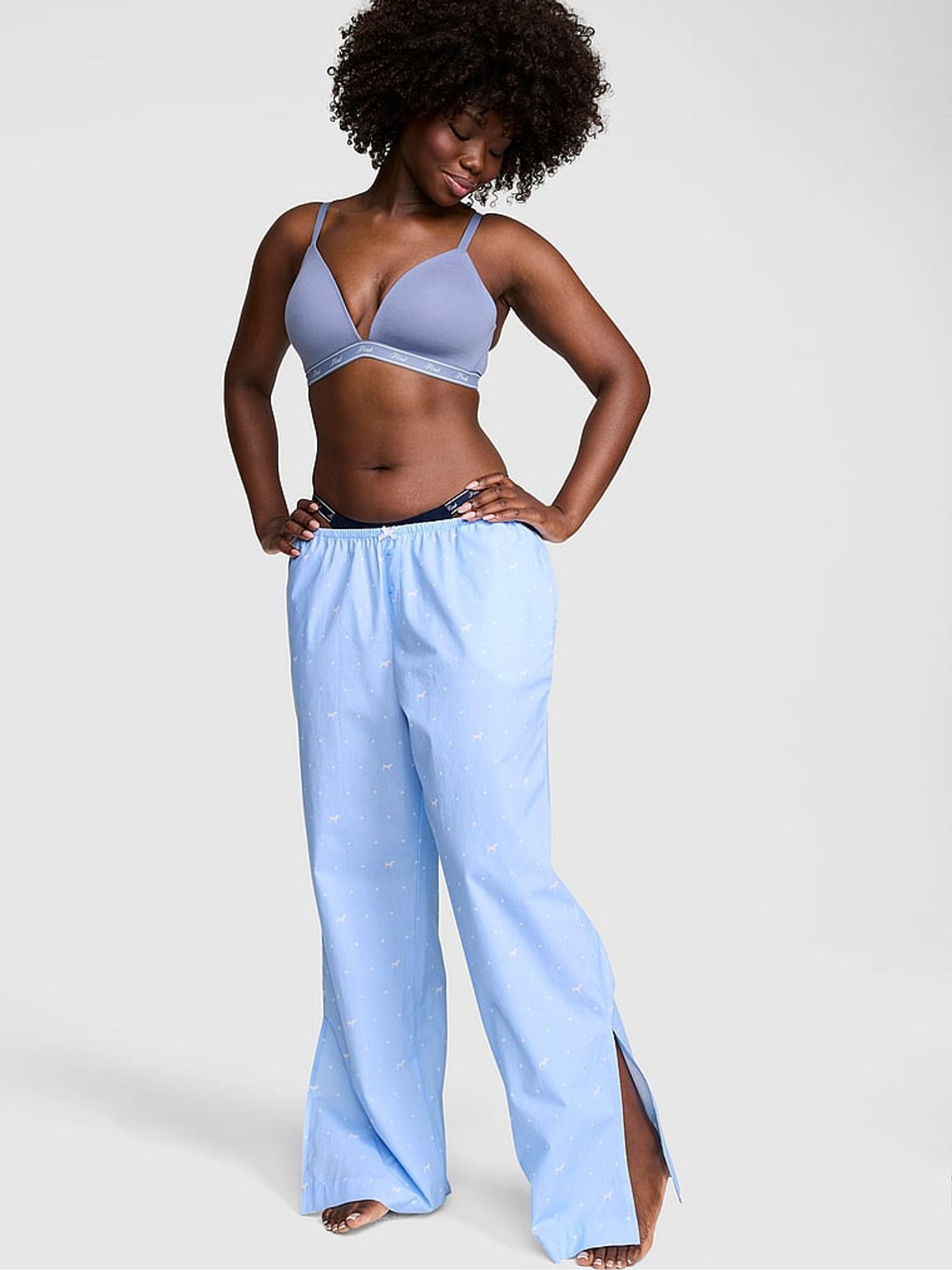 Blue Dancer Long Split Leg Pyjama Bottoms - Image 1 of 2