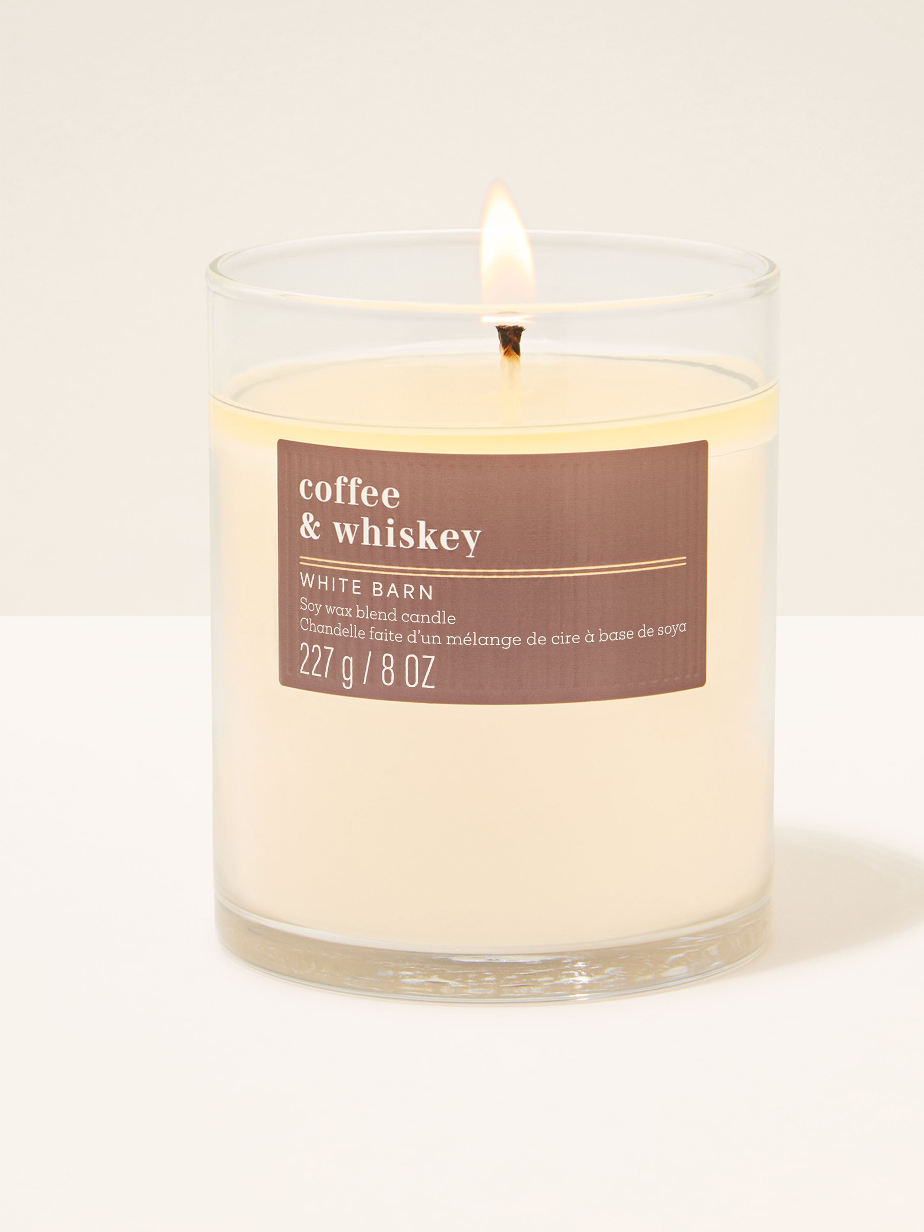 Coffee & Whiskey Single Wick Candle 227g - Image 1 of 2