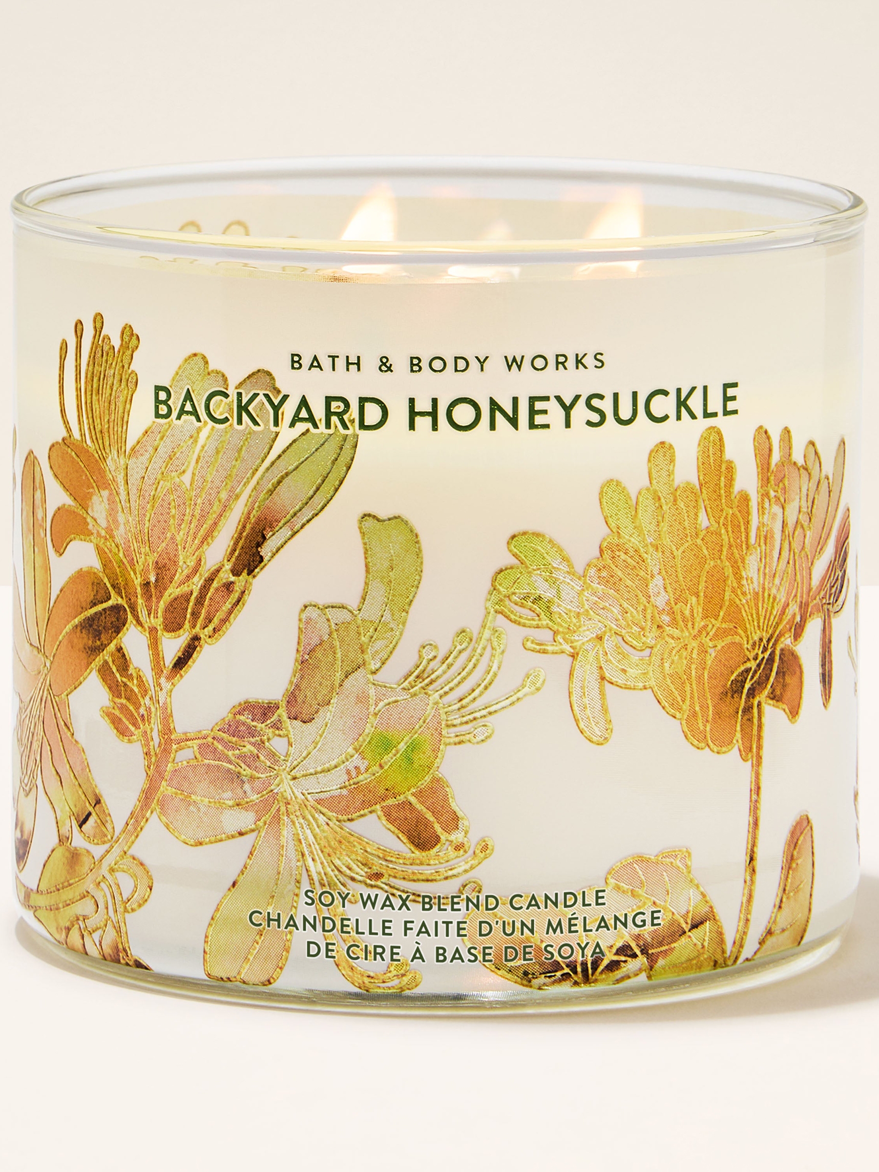 Backyard Honeysuckle Candle 411g 3 Wick - Image 1 of 3