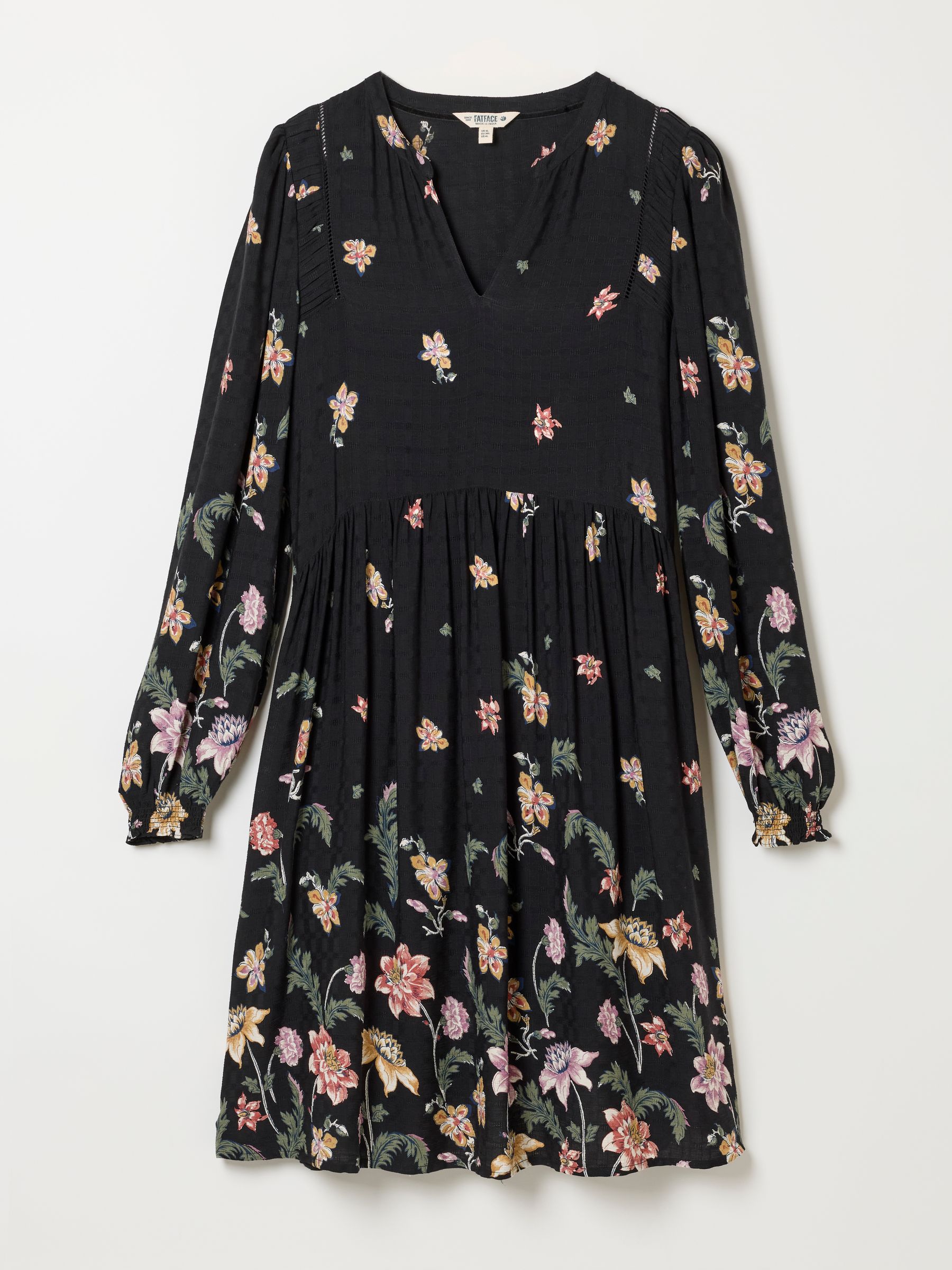 Lara Black Furnishing Floral Petite Dress - Image 6 of 6 Lara Black Furnishing Floral Petite Dress - Image 6 of 6