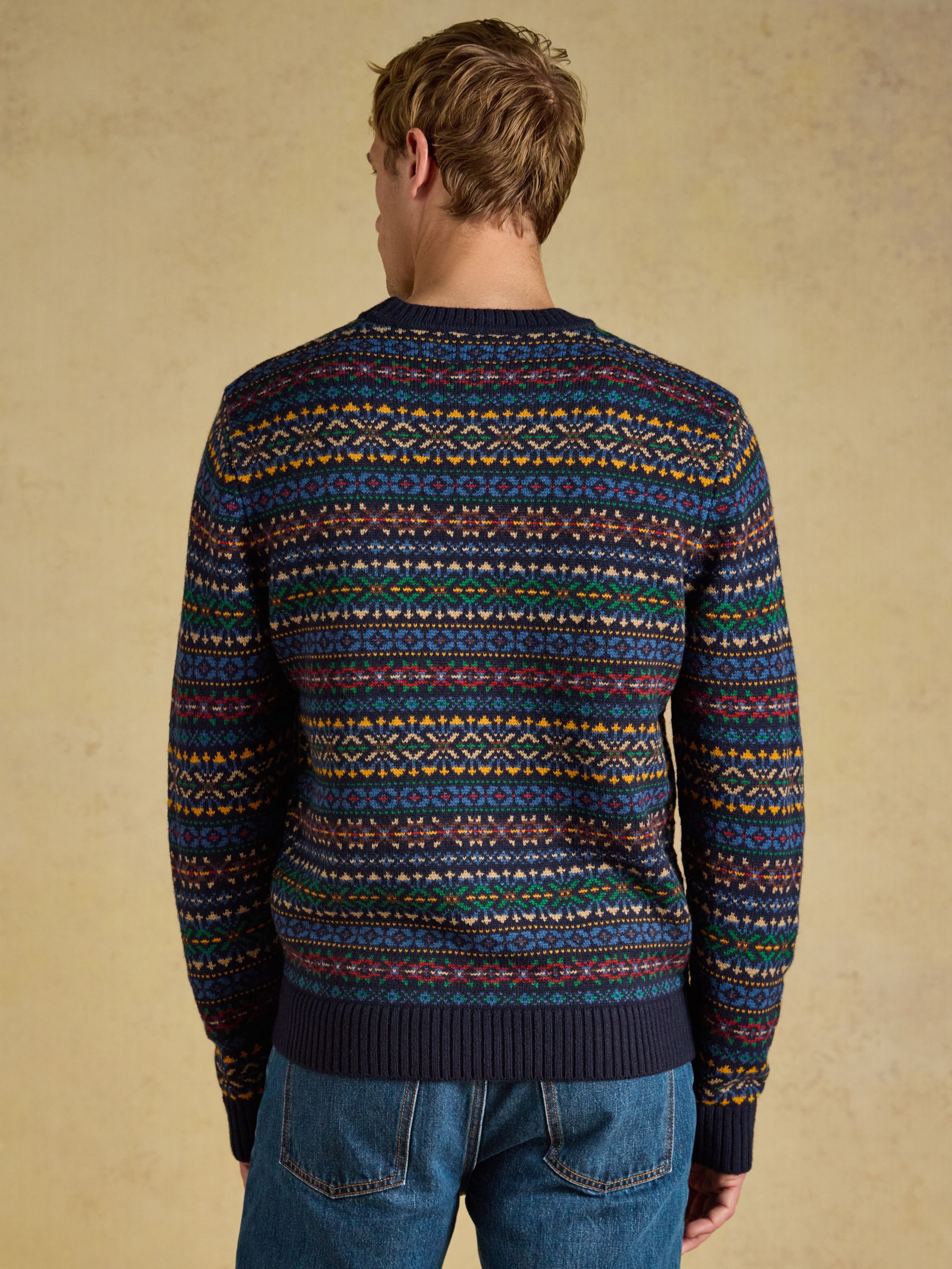 Multi Fair Isle Crew Neck Jumper - Image 2 of 8