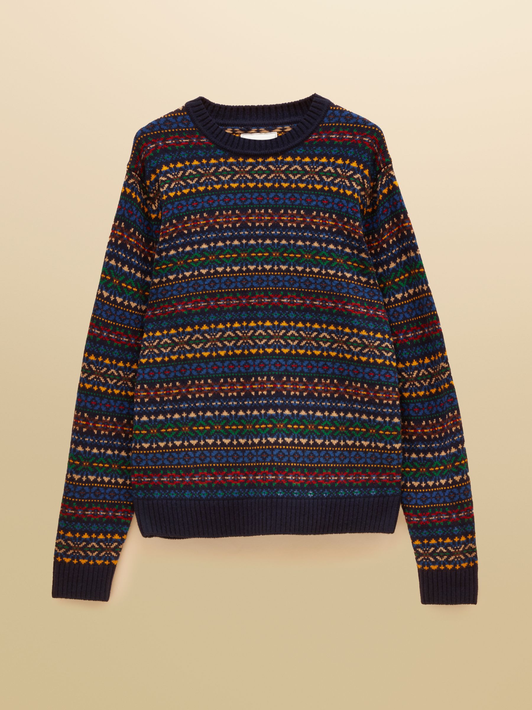 Multi Fair Isle Crew Neck Jumper - Image 8 of 8