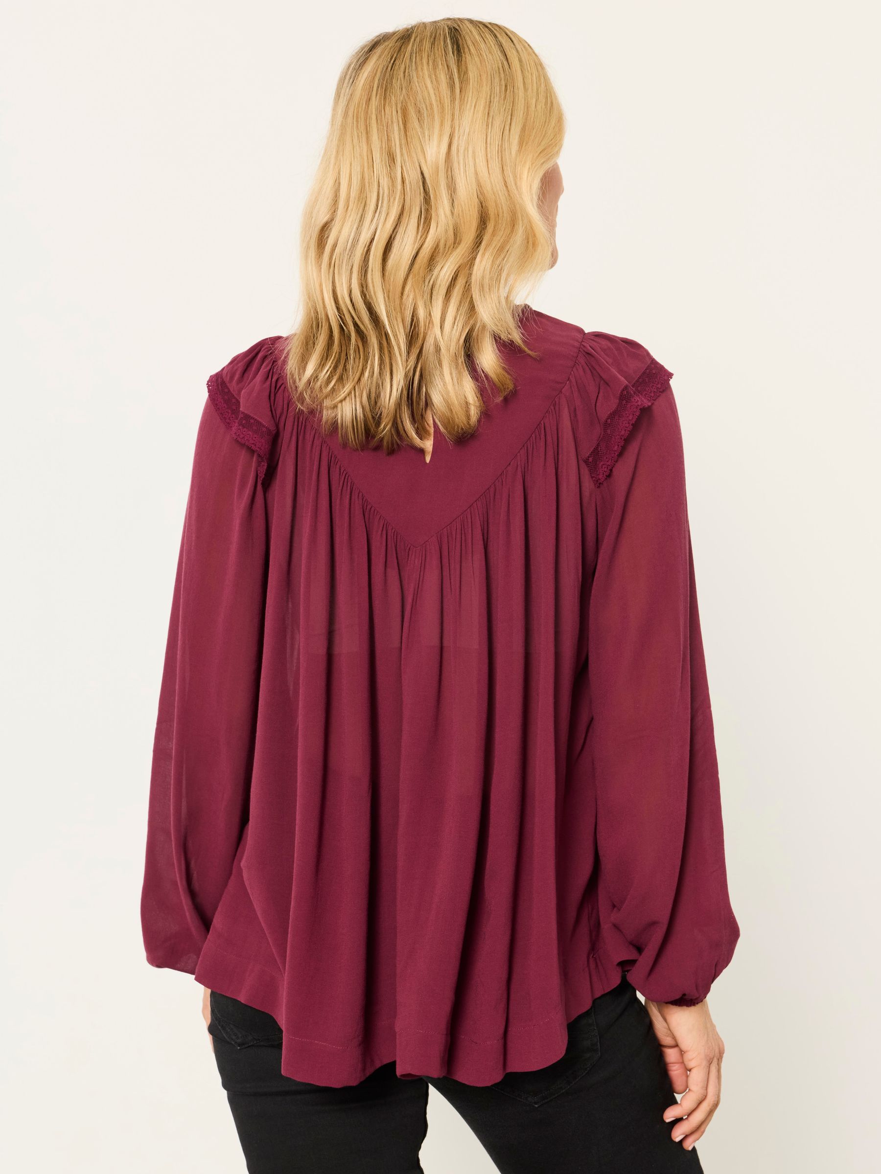 Ginny Dark Purple Petite Blouse - Image 2 of 5