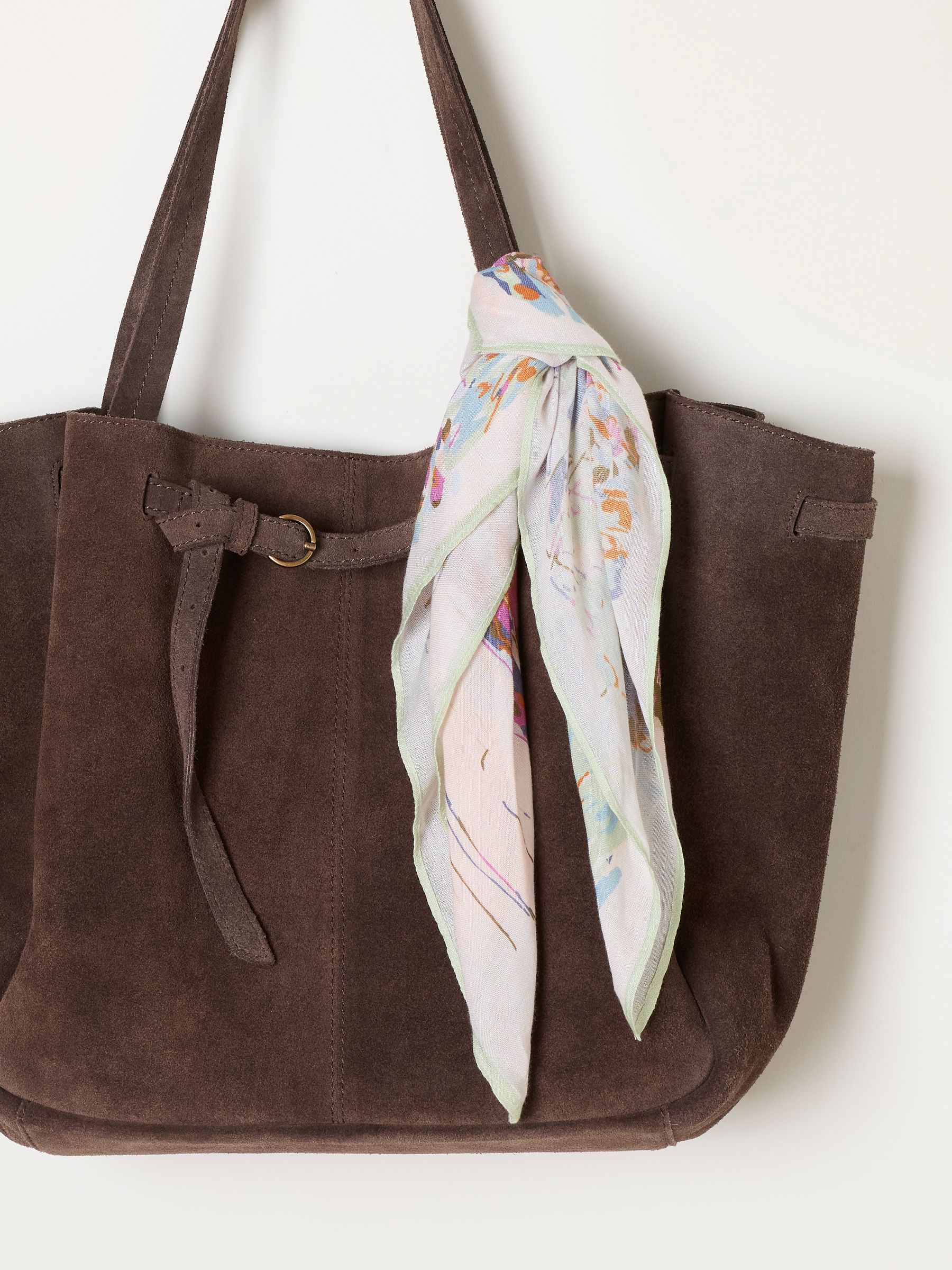 Ivory Landscape Printed Square Scarf - Image 3 of 3 Ivory Landscape Printed Square Scarf - Image 3 of 3